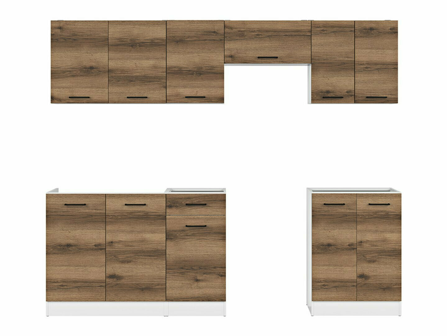 Köögikomplekt Boston 498 (Tume delano tamm)