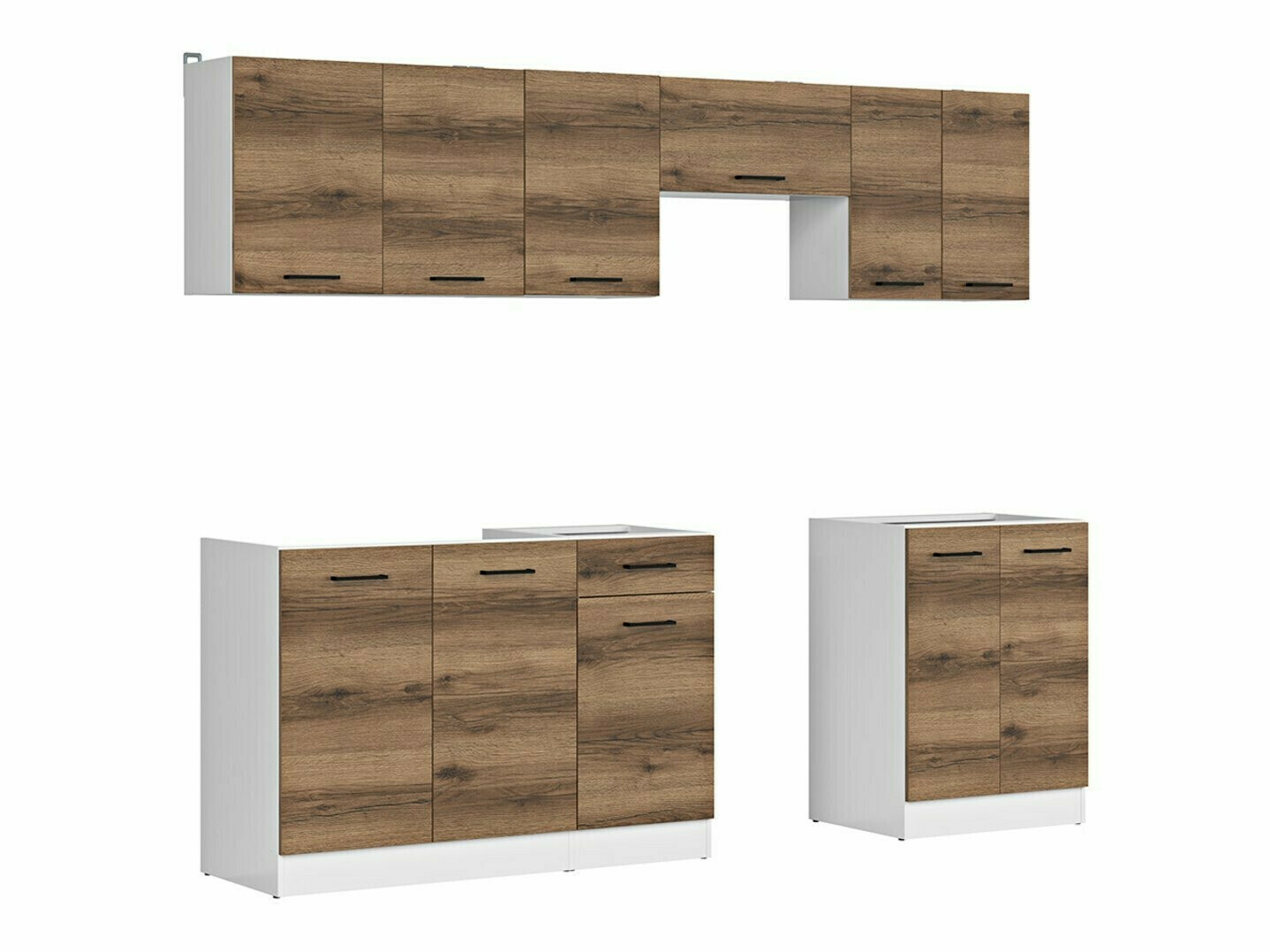 Köögikomplekt Boston 498 (Tume delano tamm)