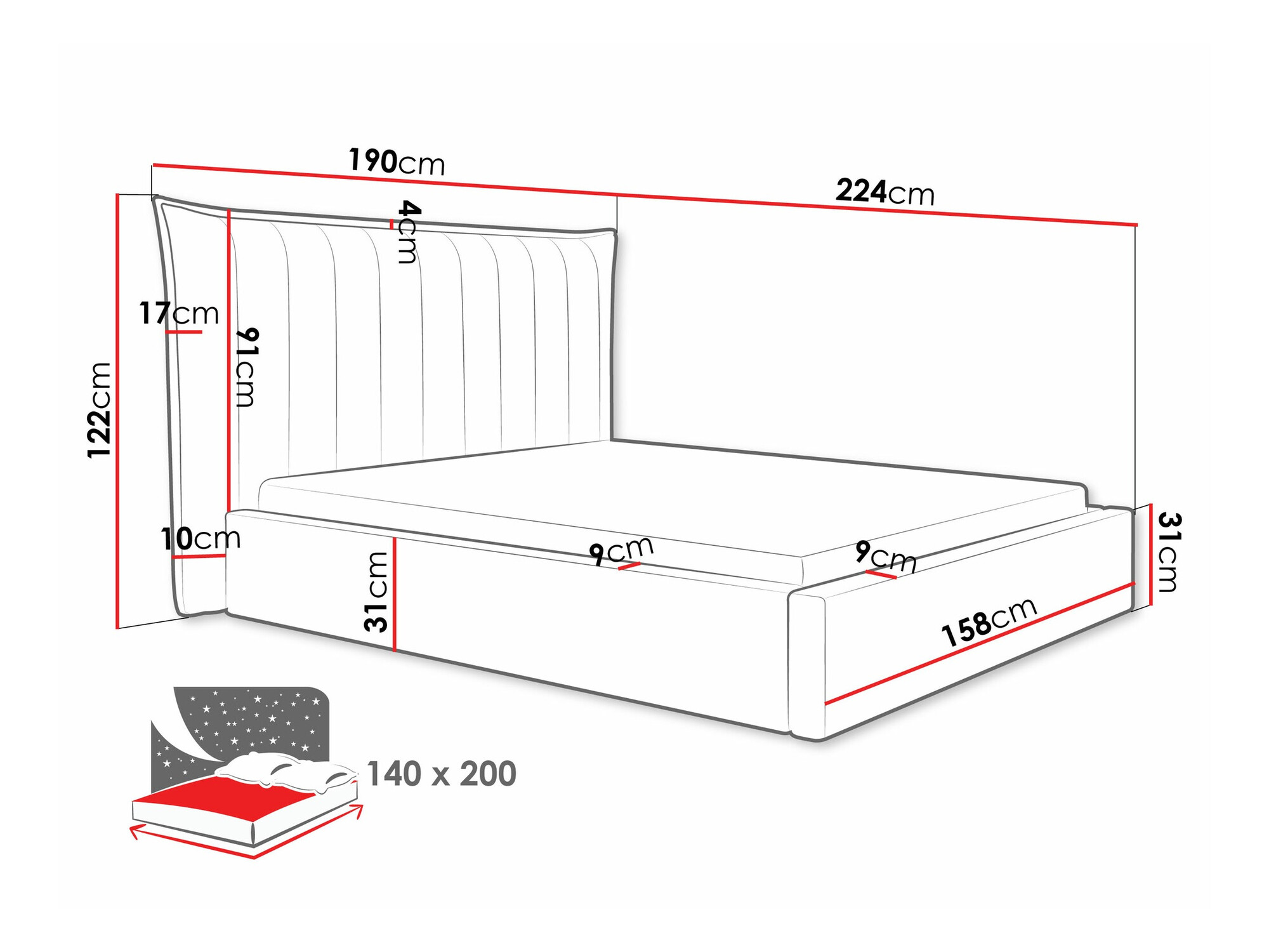 Voodi Comfivo 382 (Paros 2)
