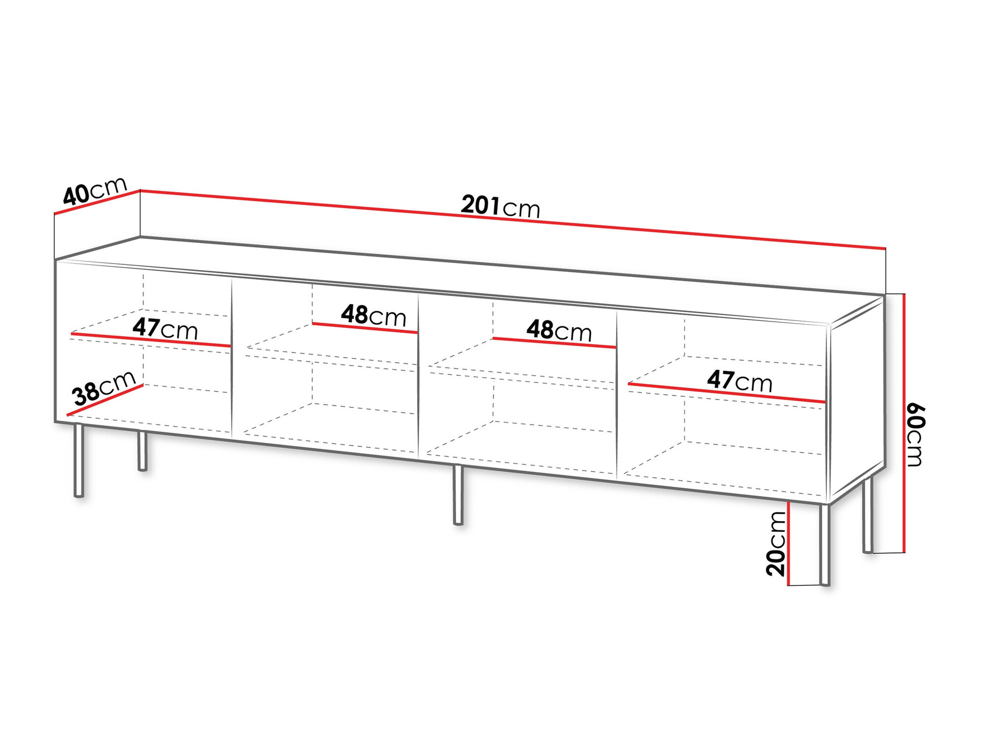 TV-alus Evavese 103 (Must)