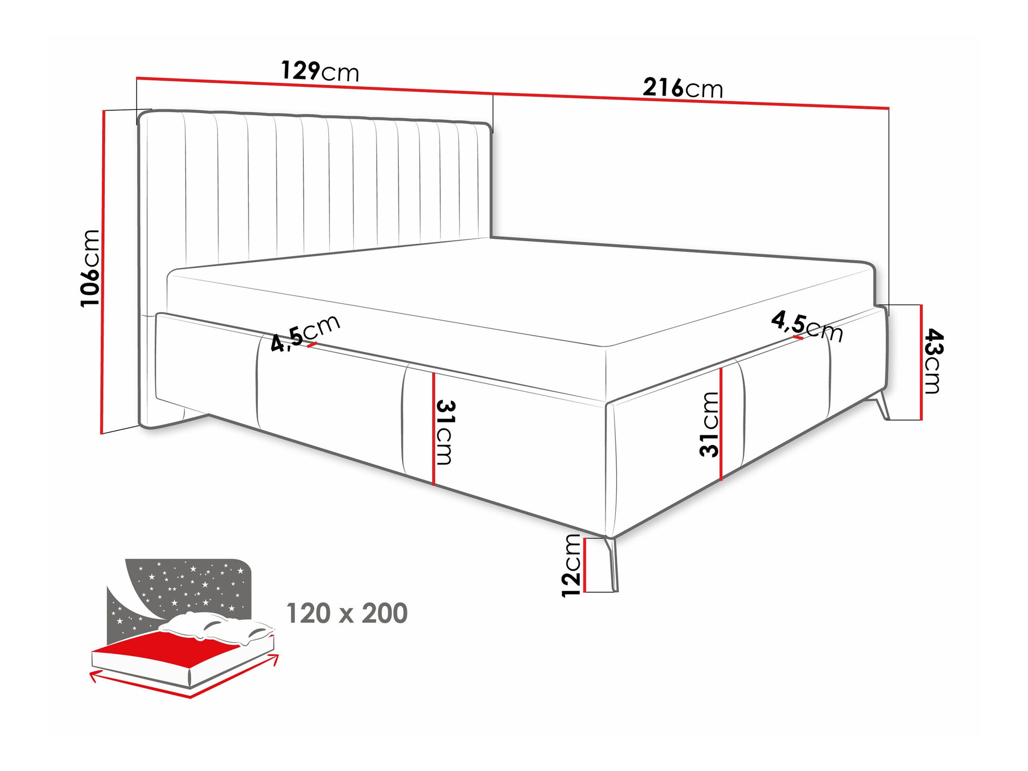 Voodi ComfiDream Onana (Fresh 01)