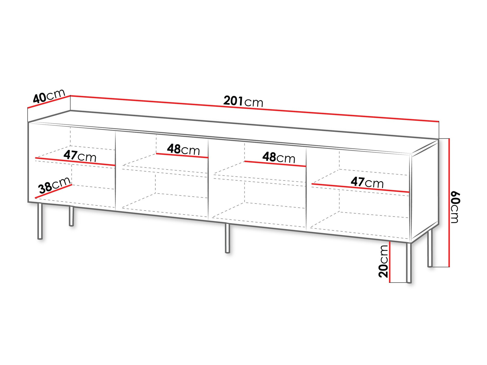 TV-alus Tolfelo 103 (Beež)