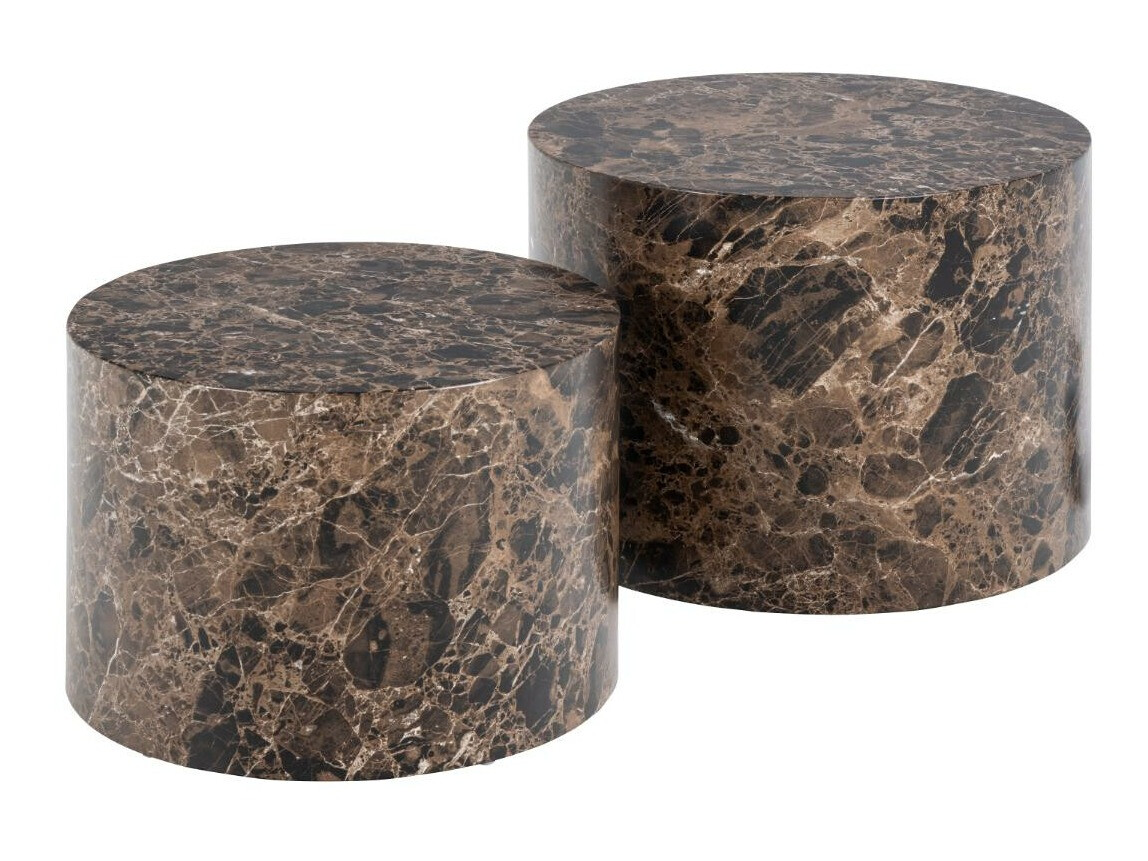 Diivanilaudade komplekt Norsica 800 (Pruun marmor)