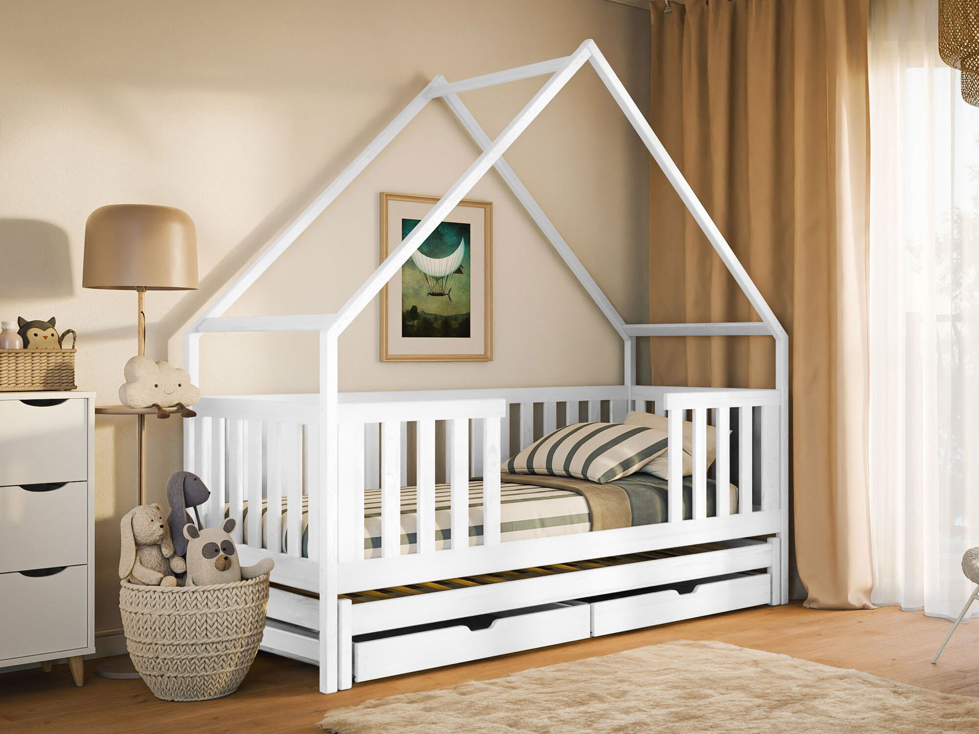 Voodi Vista 115 (Valge)