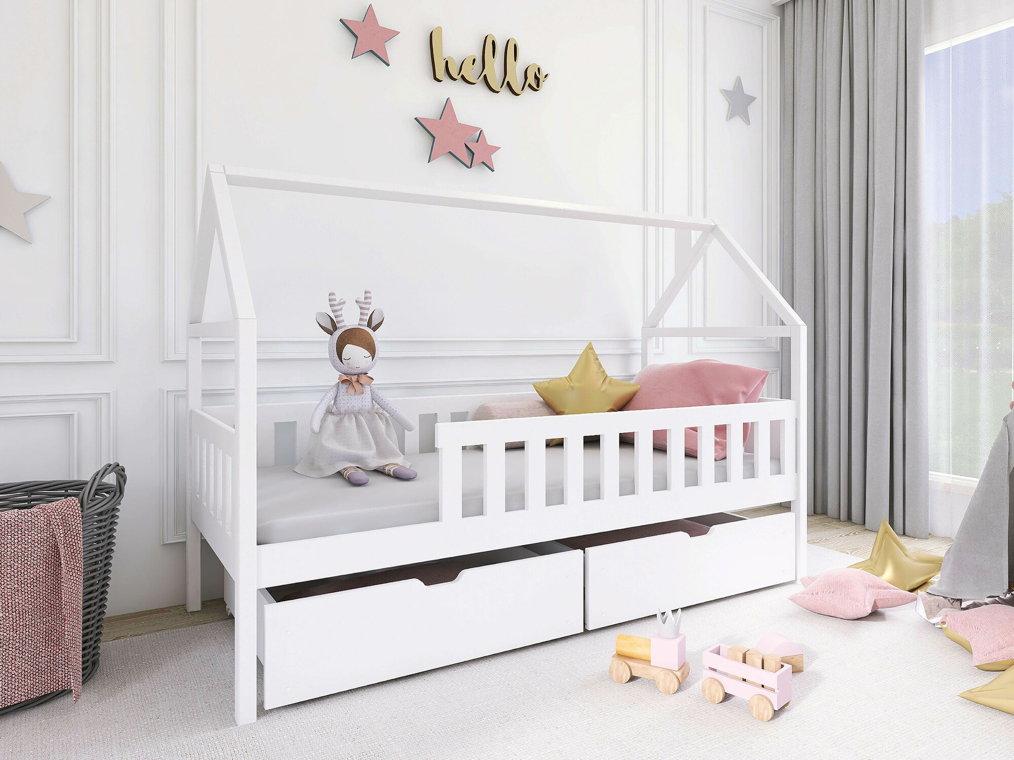 Voodi Vista 116 (Valge)