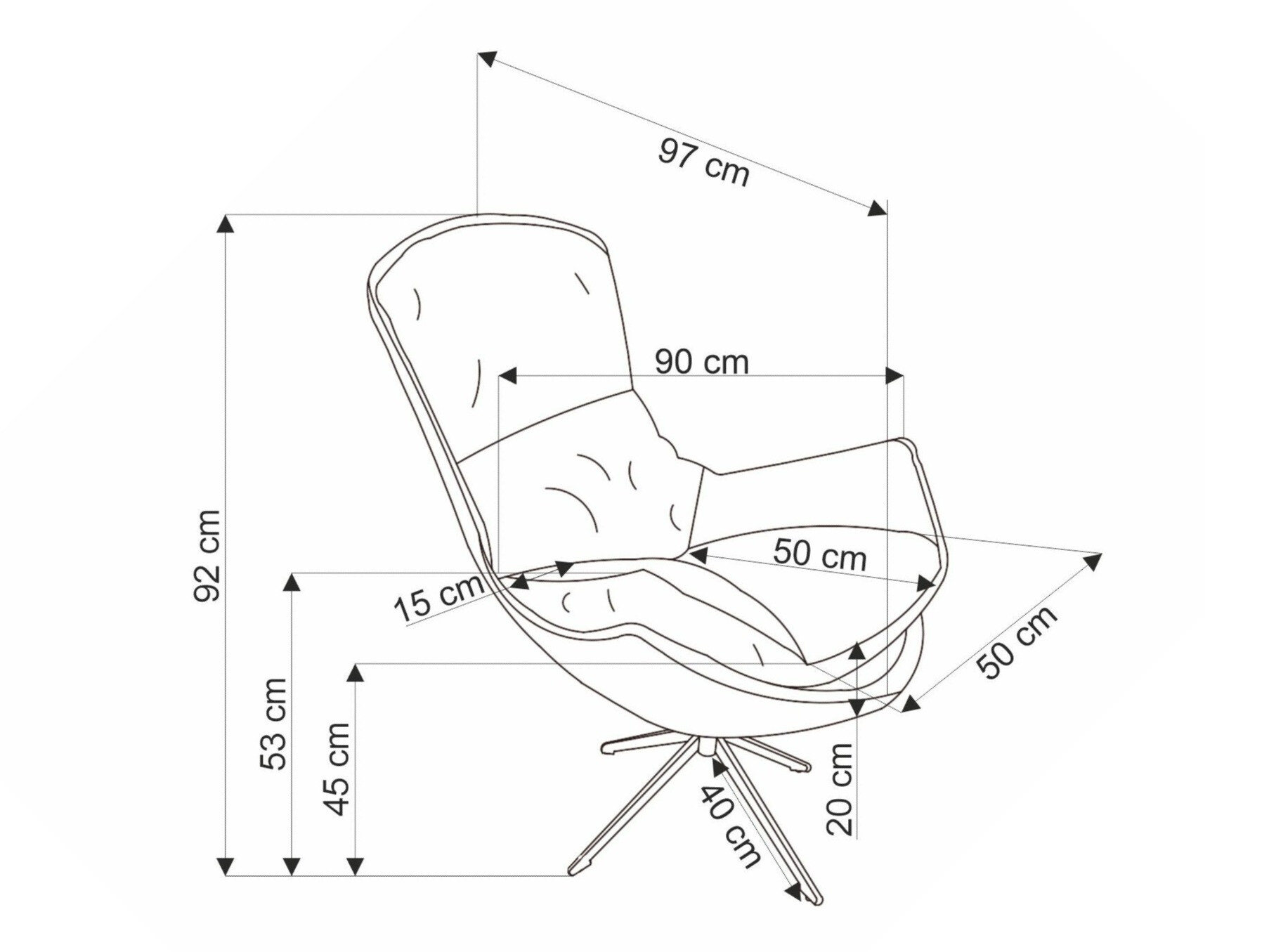 Tugitool Houston 1846 (Oranž)