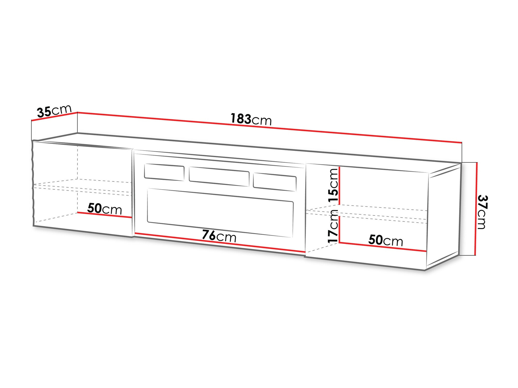 TV-alus Charlotte 206 (Must)