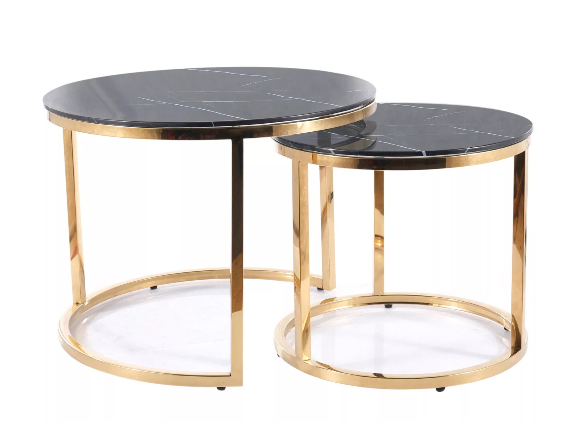 Diivanilaudade komplekt Detroit 520 (Must marmor)