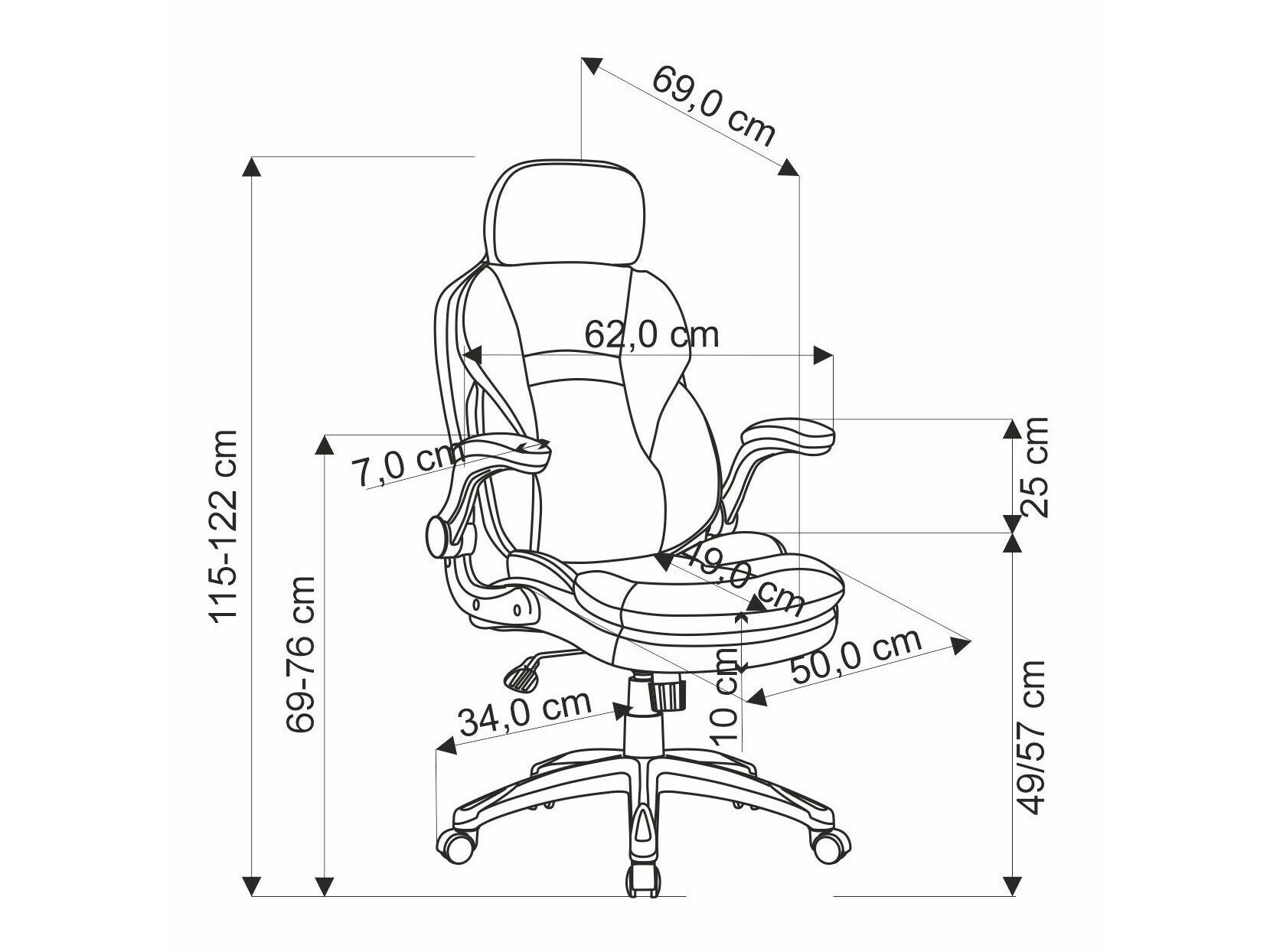 Kontoritool Houston 1855