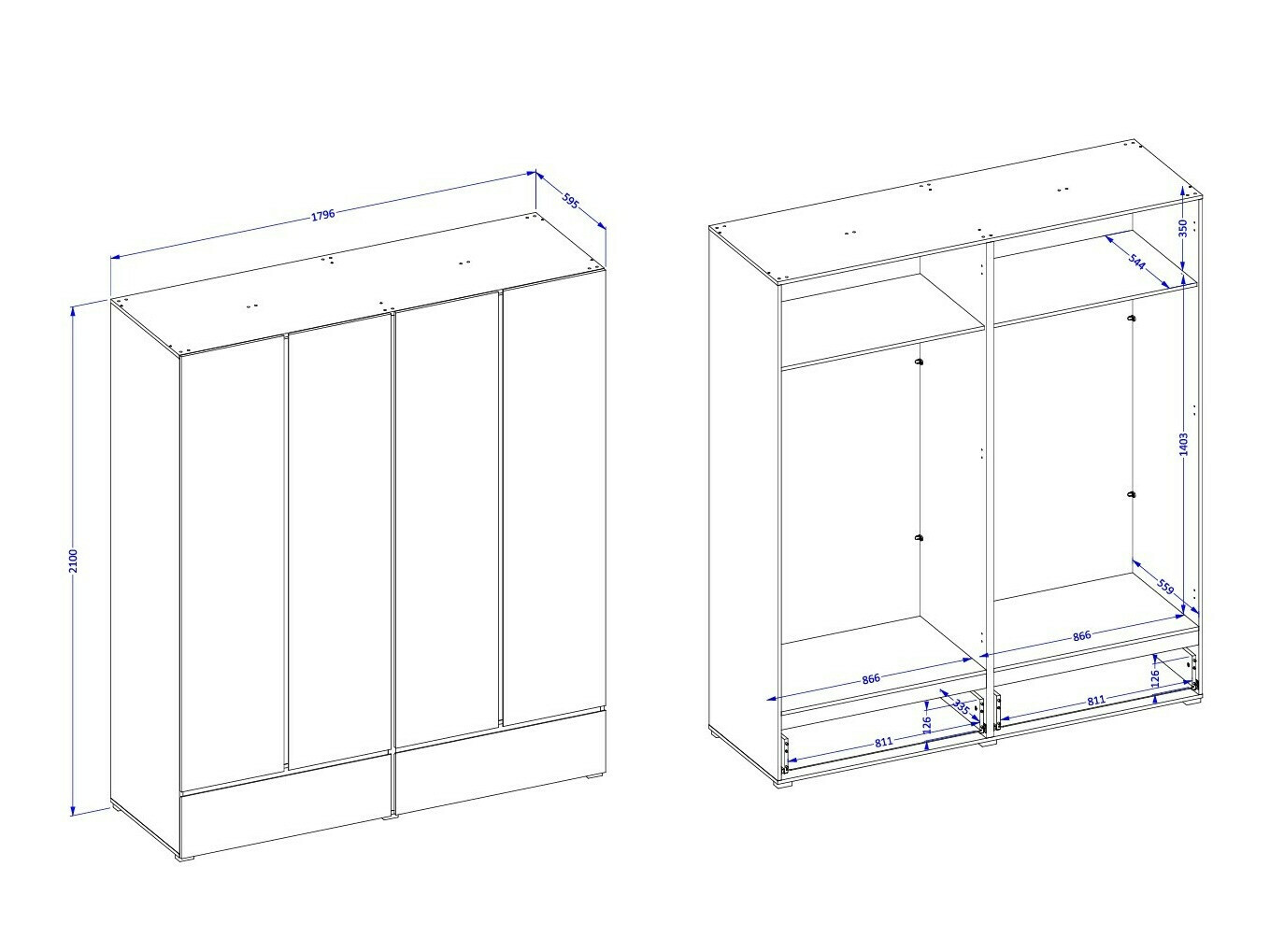 Riidekapp Alfere 119 (Wotani tamm)