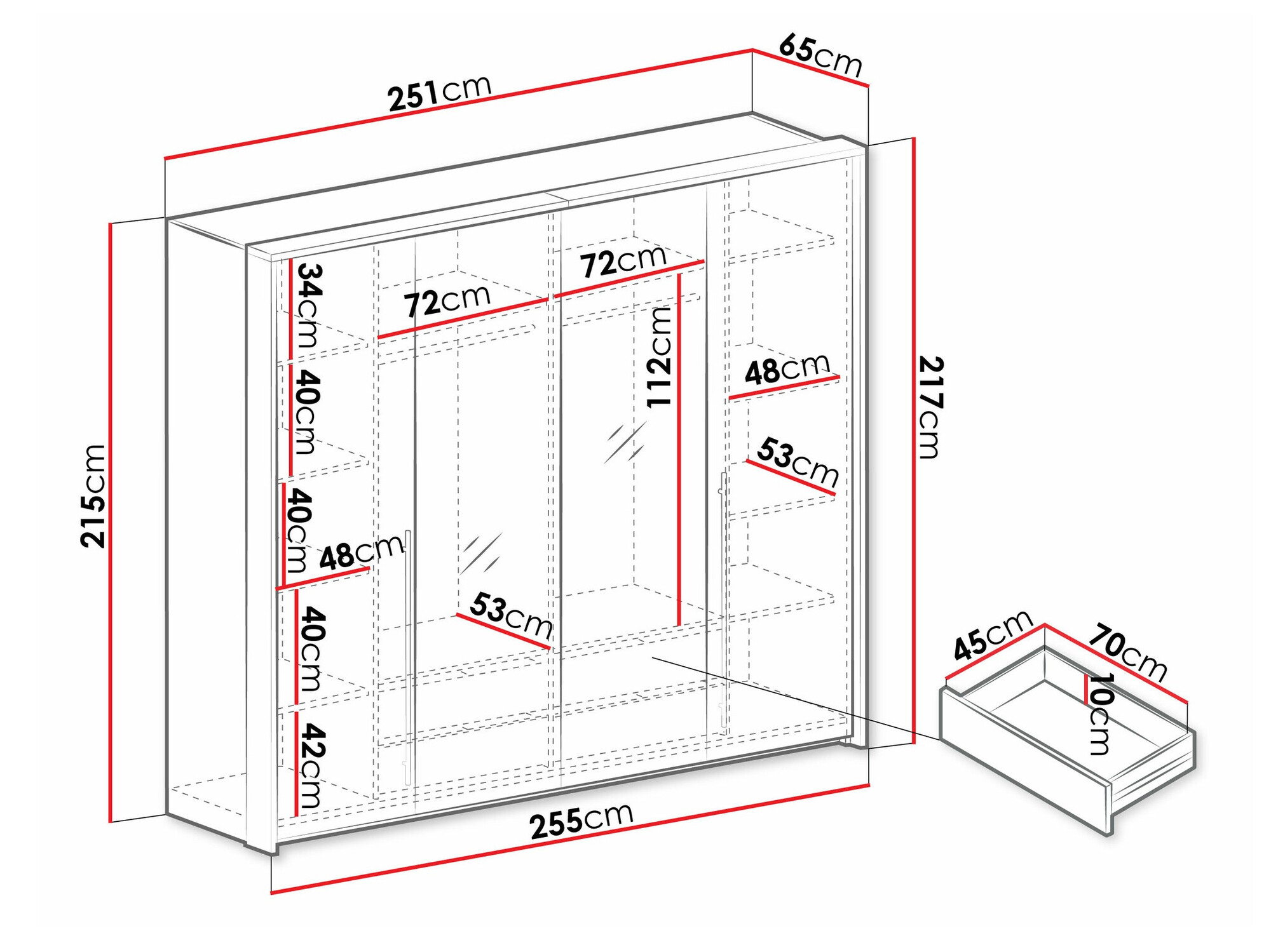 Riidekapp Honolulu 121 (Lava)