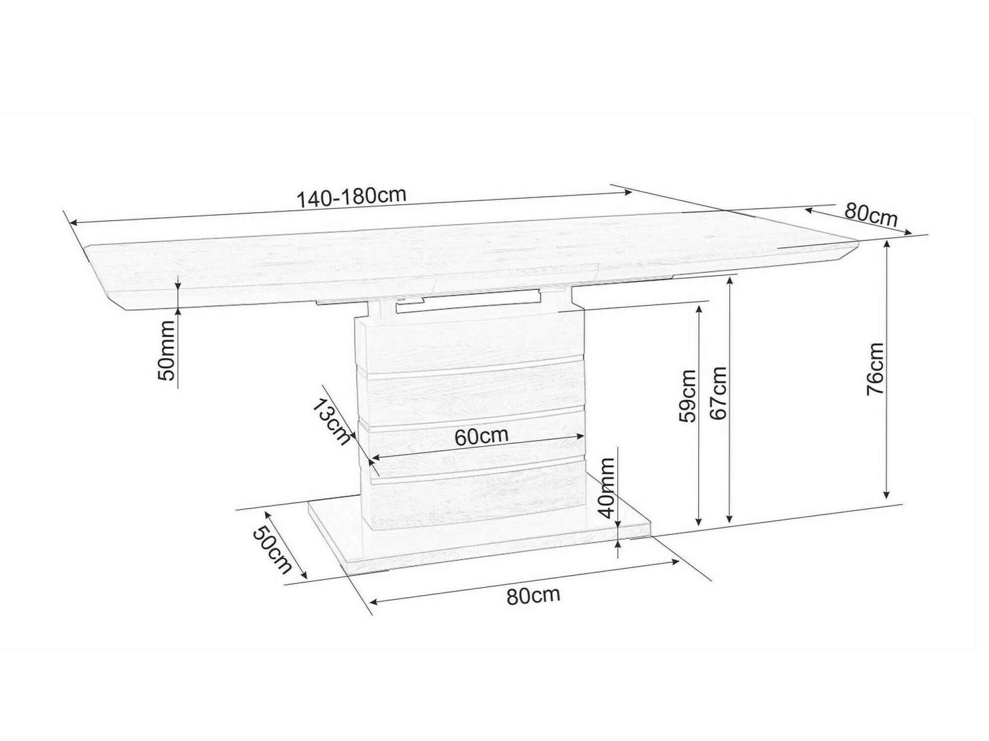 Laud Detroit 569 (Tamm + Läikiv must)