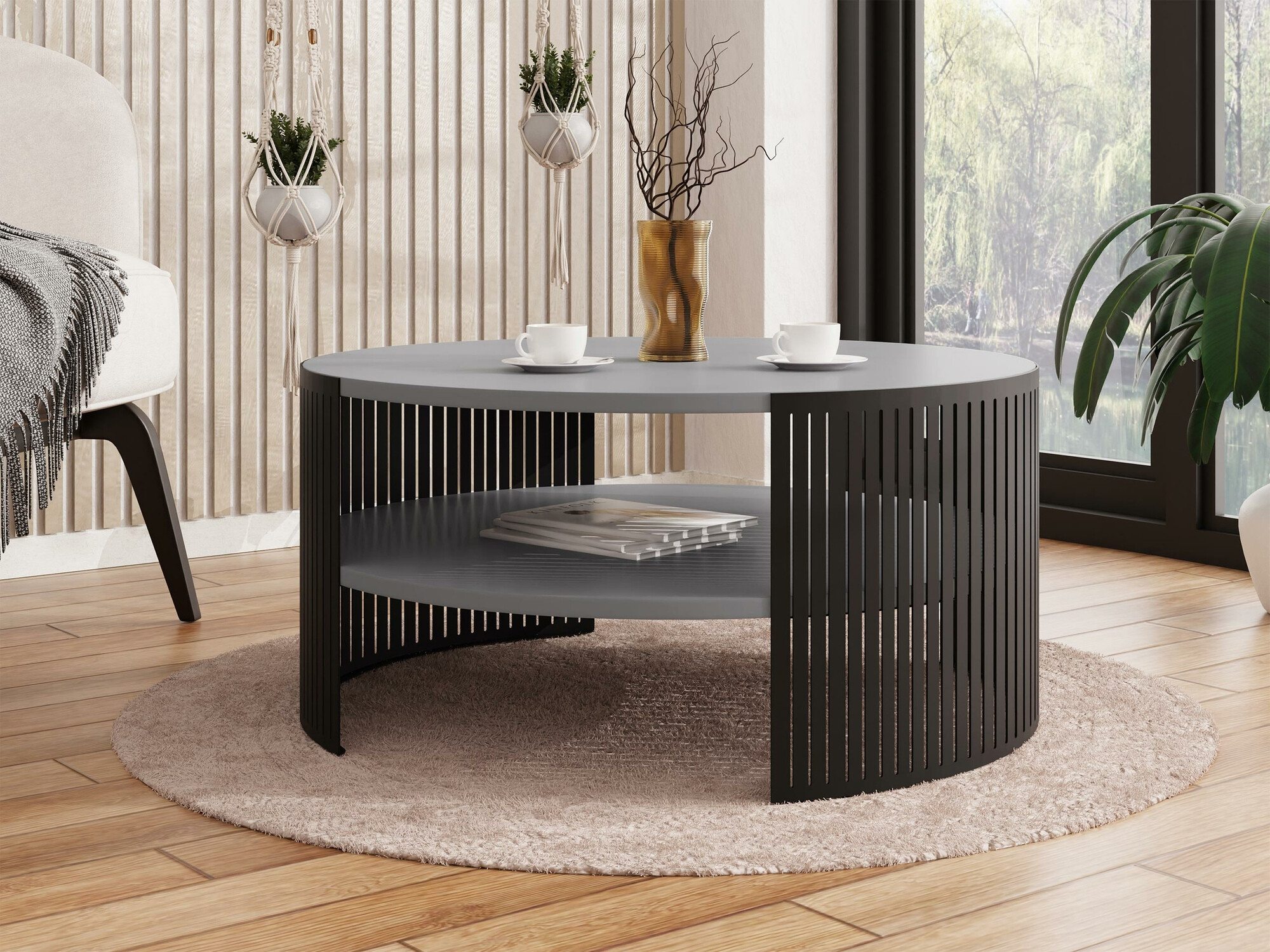 Diivanilaud Civer (Must + Grafiit)