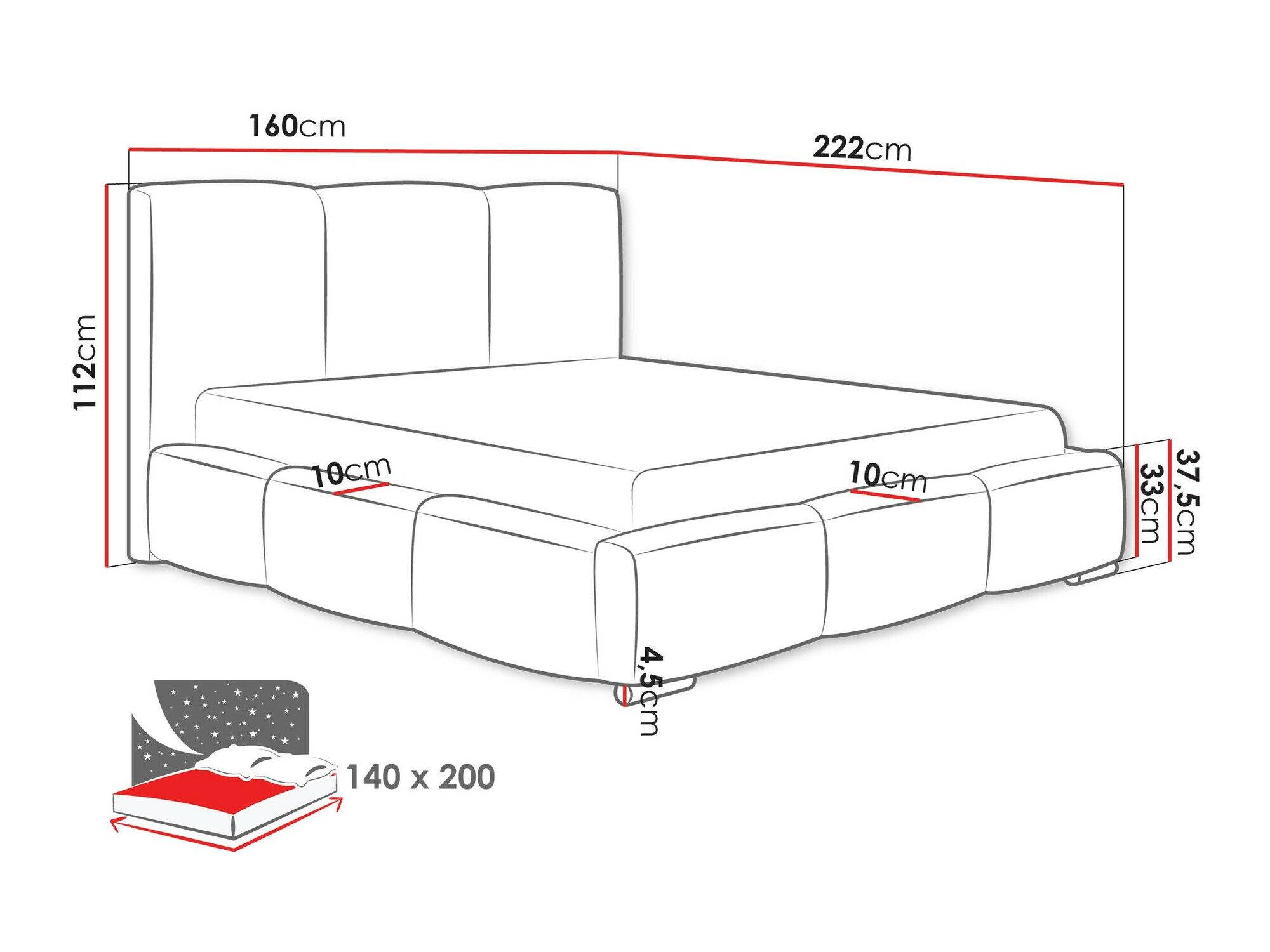 Voodi Comfivo 383 (Kronos 07)