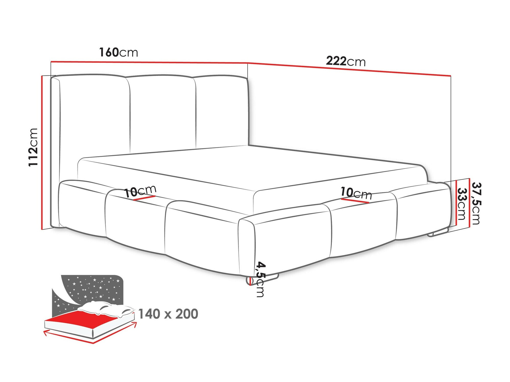Voodi Comfivo 383 (Kronos 46)