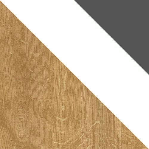 Kirjutuslaud Balvire 110 (Hele tamm + Valge + Hall)