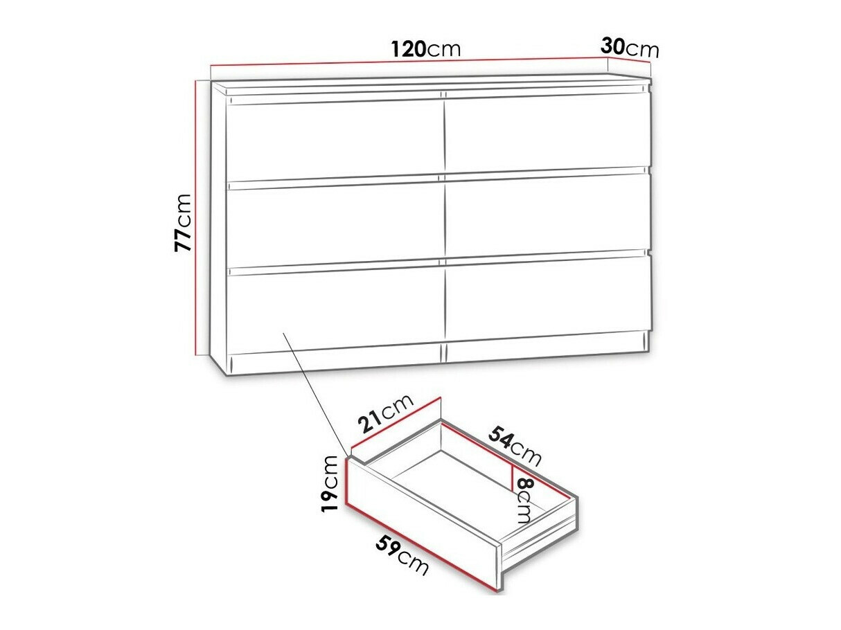 Kummut Comfivo Structor V (Valge)