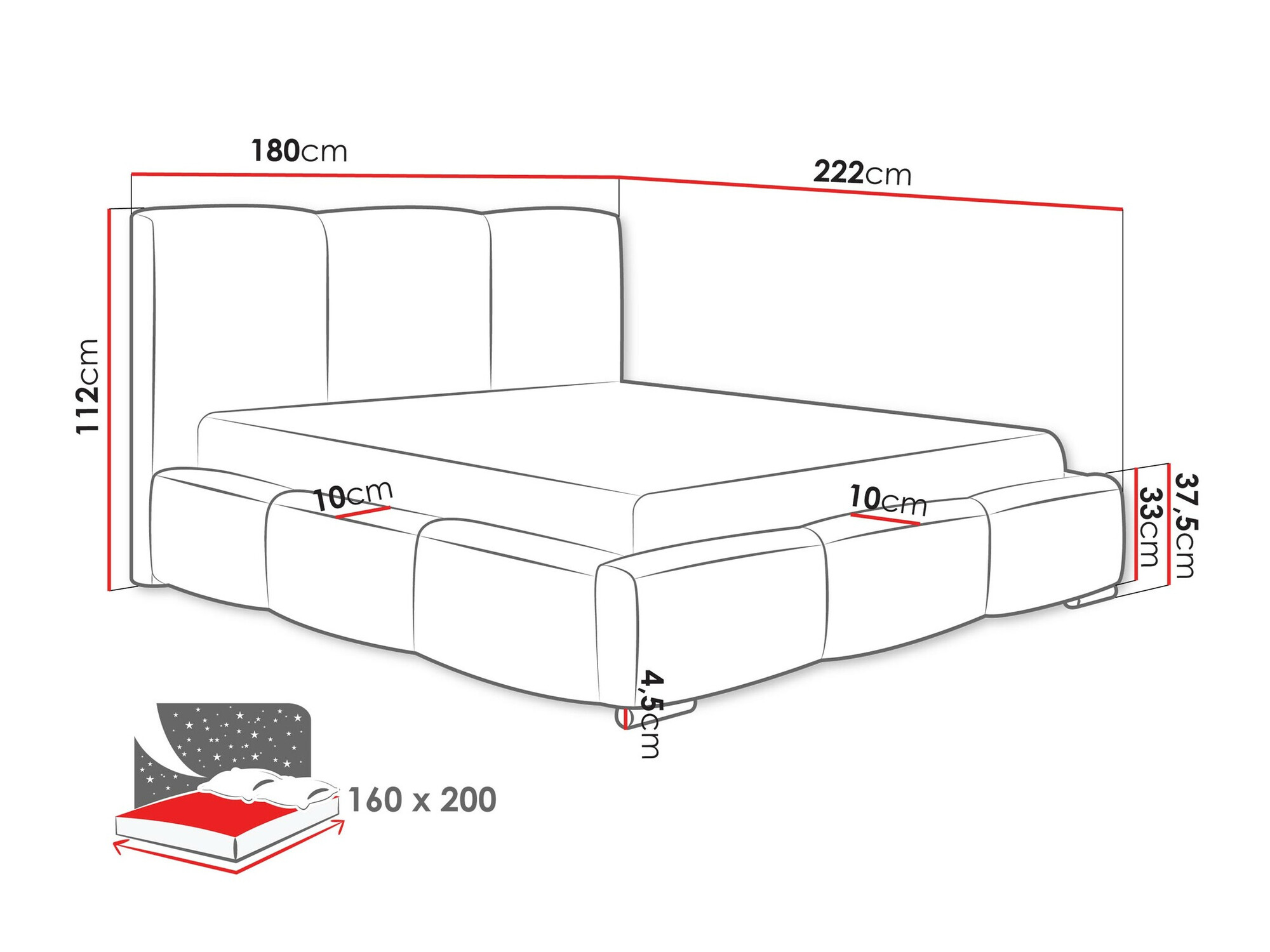 Voodi Comfivo 383 (Paros 02)
