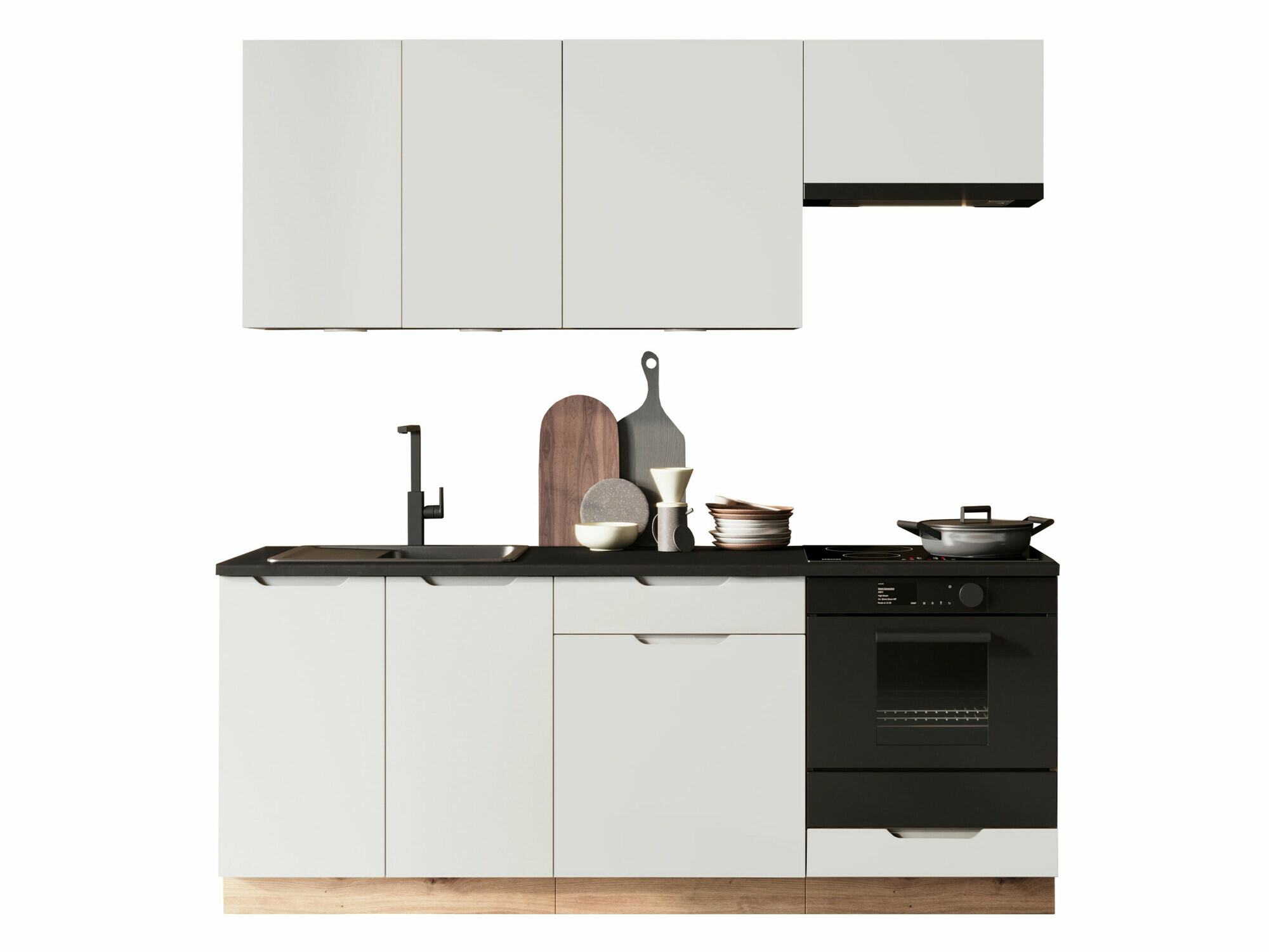 Köögikomplekt Trenton 180 (Helehall + Artisan tamm)