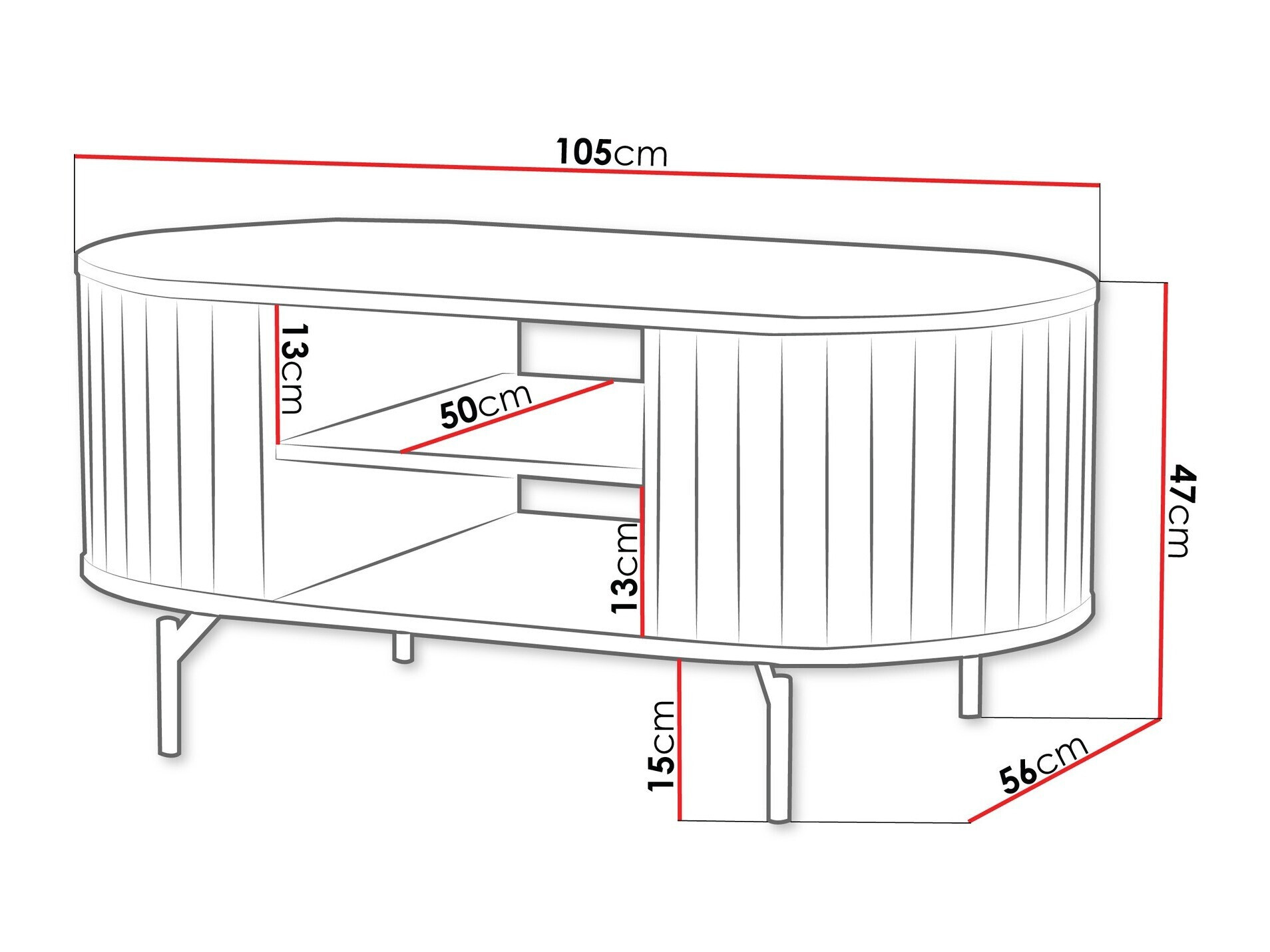 Diivanilaud Novmono 105 (Must)