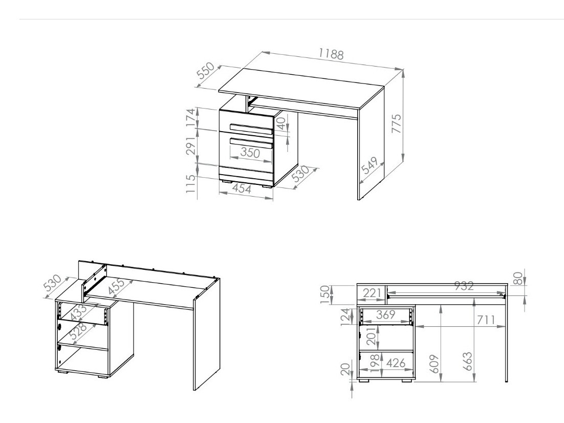 Kirjutuslaud Alcala 110