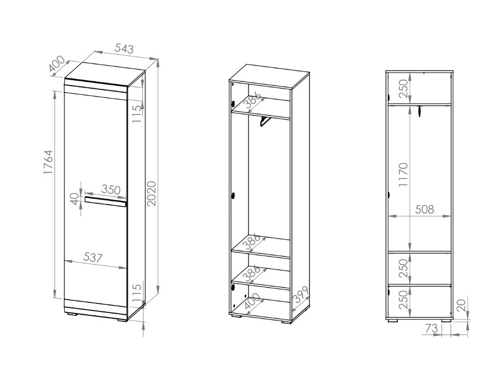 Riidekapp Alcala 116