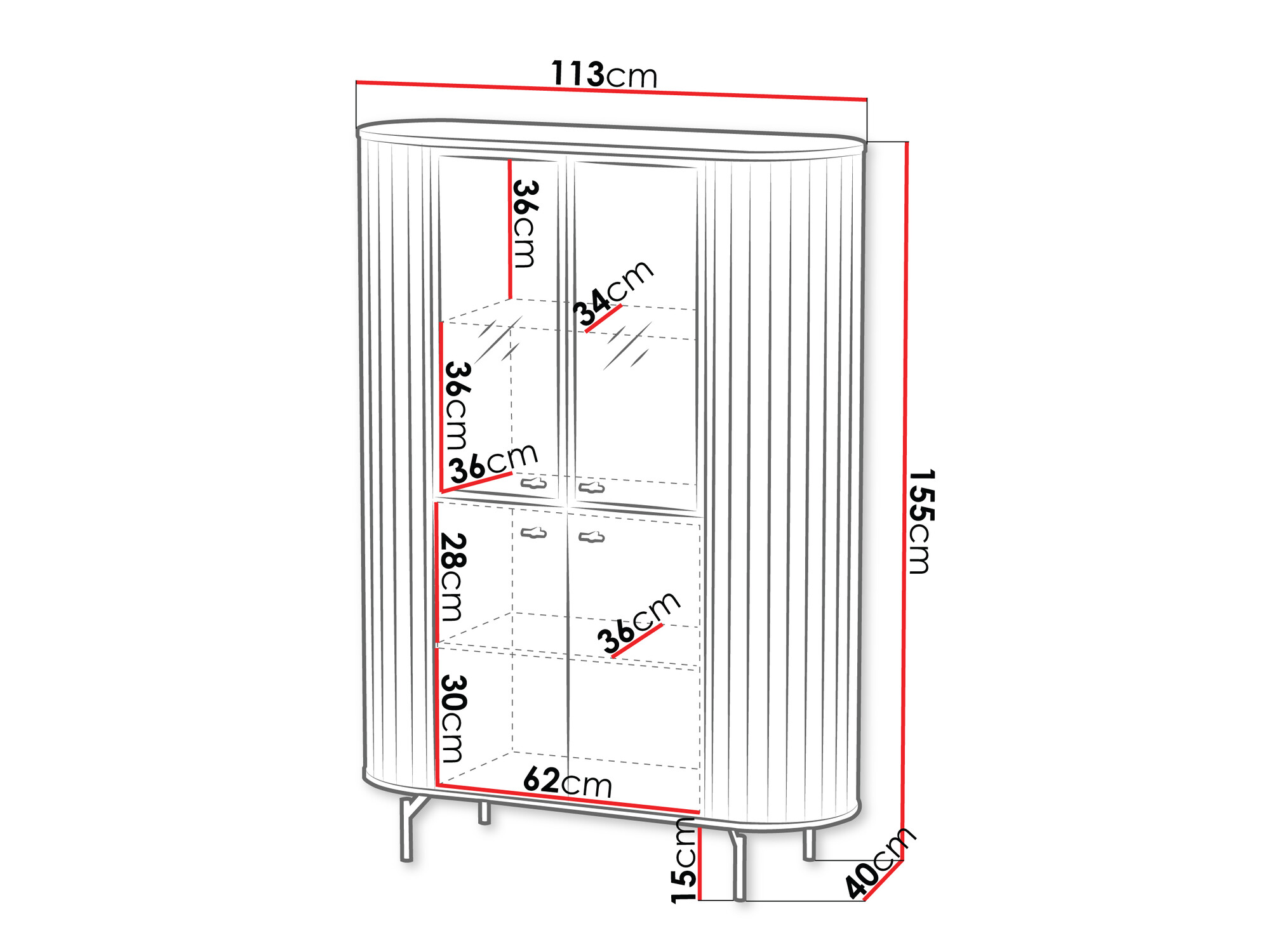 Riiul Novmono 100 (Must)