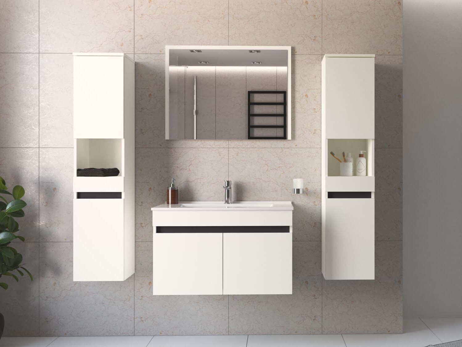 Vannitoa põrandakapp kraanikausile Benfelo 101