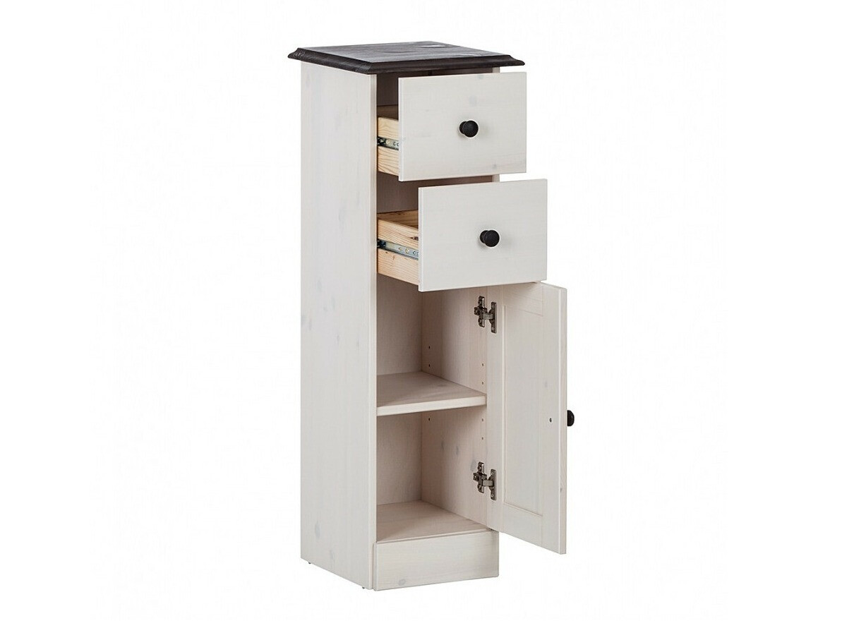 Vannitoa põrandakapp Deletri 110 (Valge + Havana Tamm)