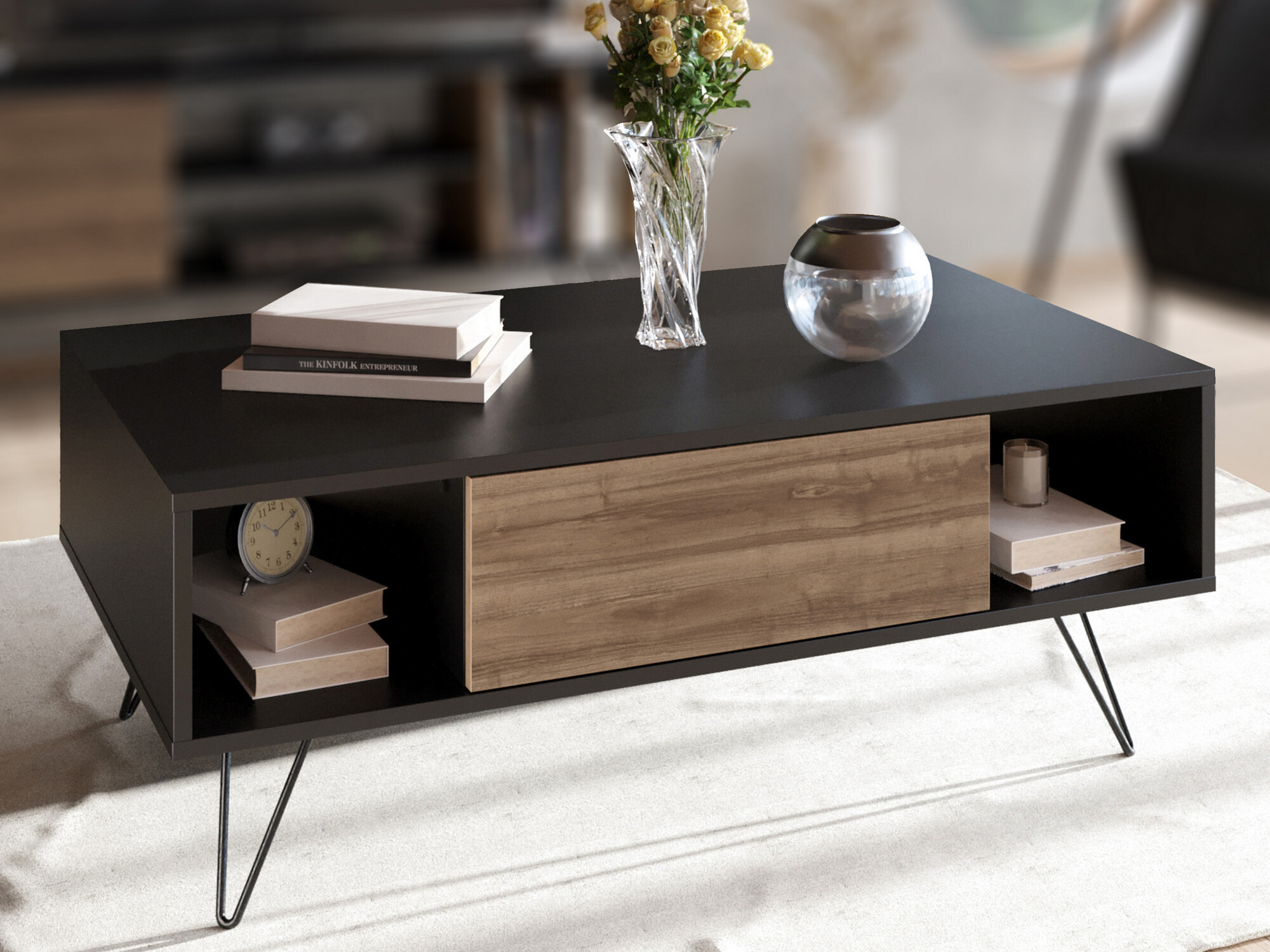 Diivanilaud Kailua 1211 (Must + Pähkel)