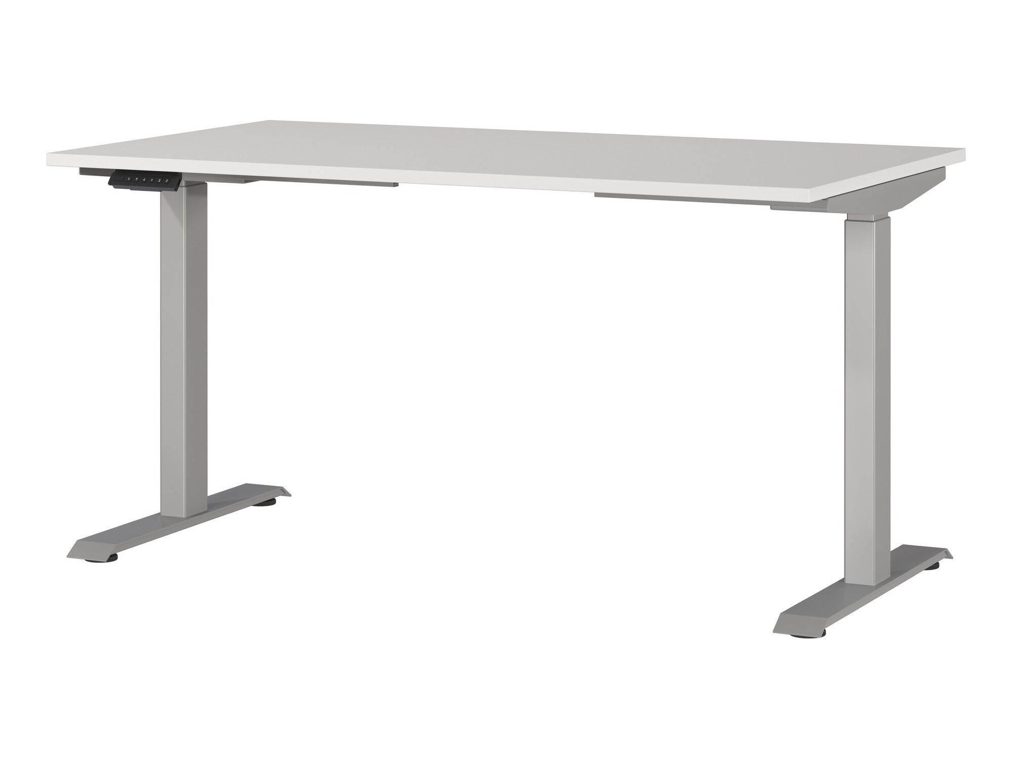 Reguleeritava kõrgusega töölaud Eliromo 117 (Helehall + Hõbedane)