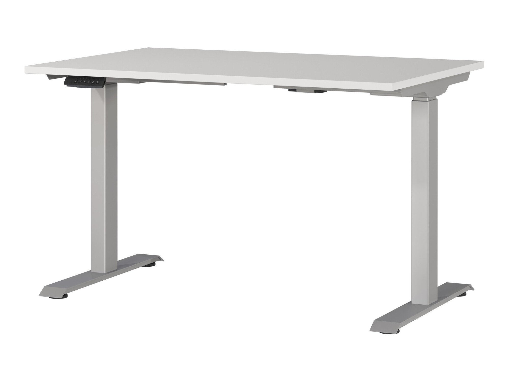 Reguleeritava kõrgusega töölaud Eliromo 118 (Helehall + Hõbedane)