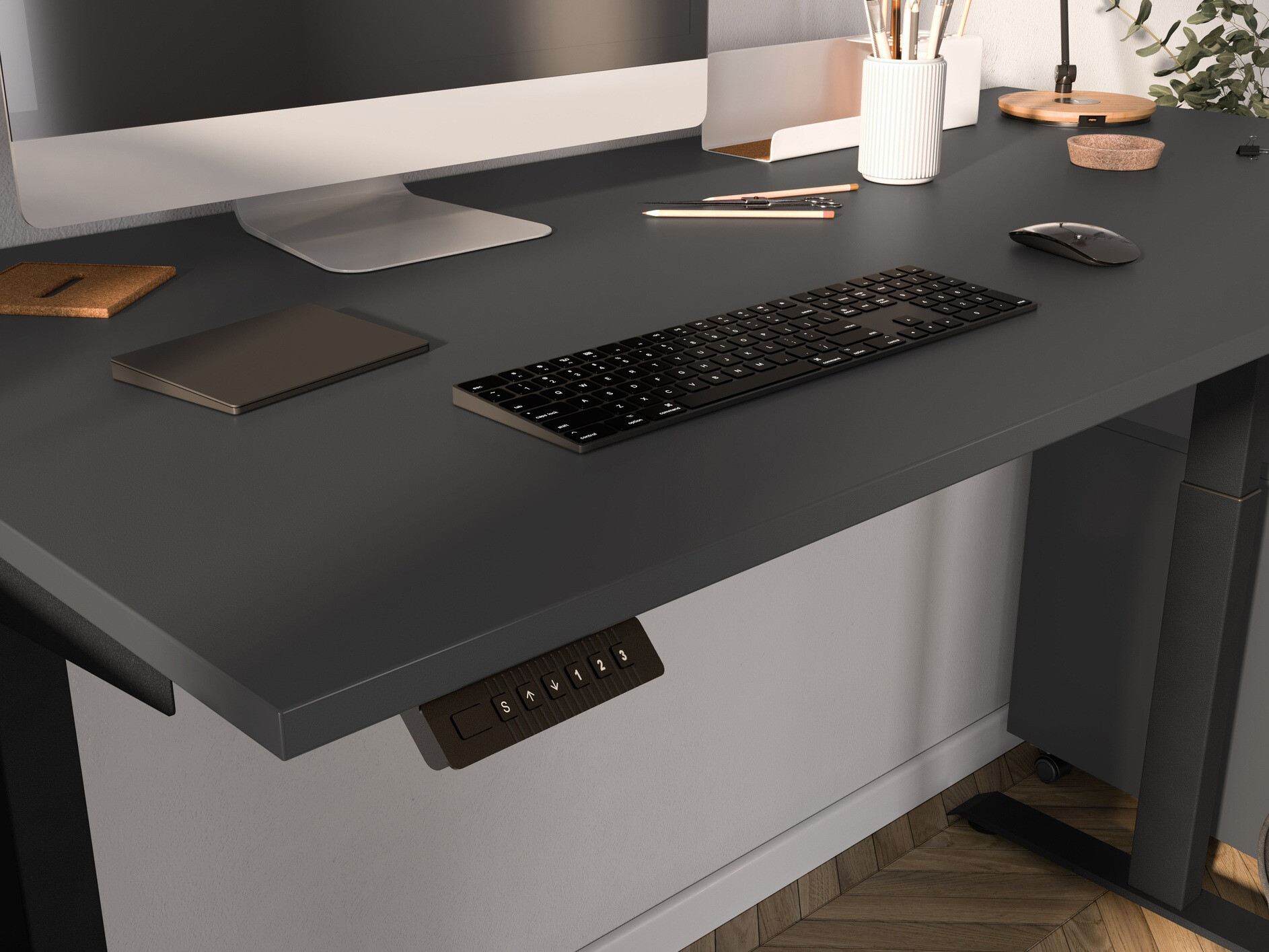 Reguleeritava kõrgusega töölaud Feltoru 110 (Grafiit)