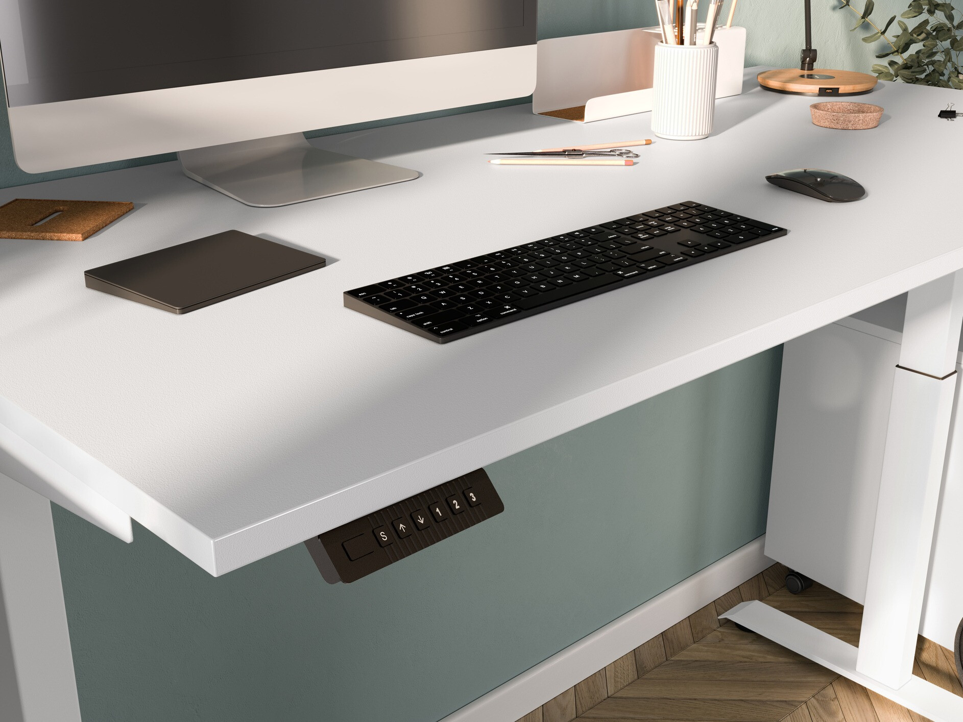 Reguleeritava kõrgusega töölaud Feltoru 112 (Valge)