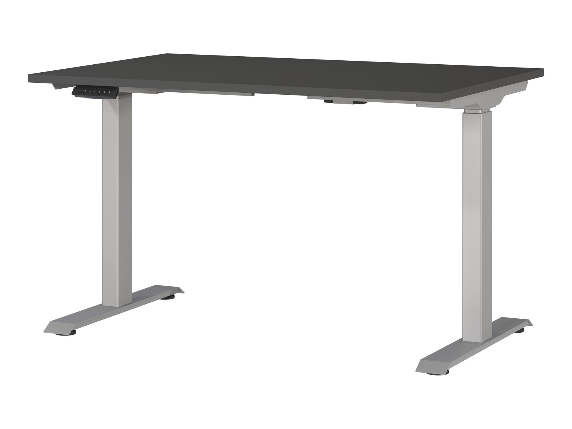 Reguleeritava kõrgusega töölaud Sacramento 417 (Grafiit + Hõbedane)