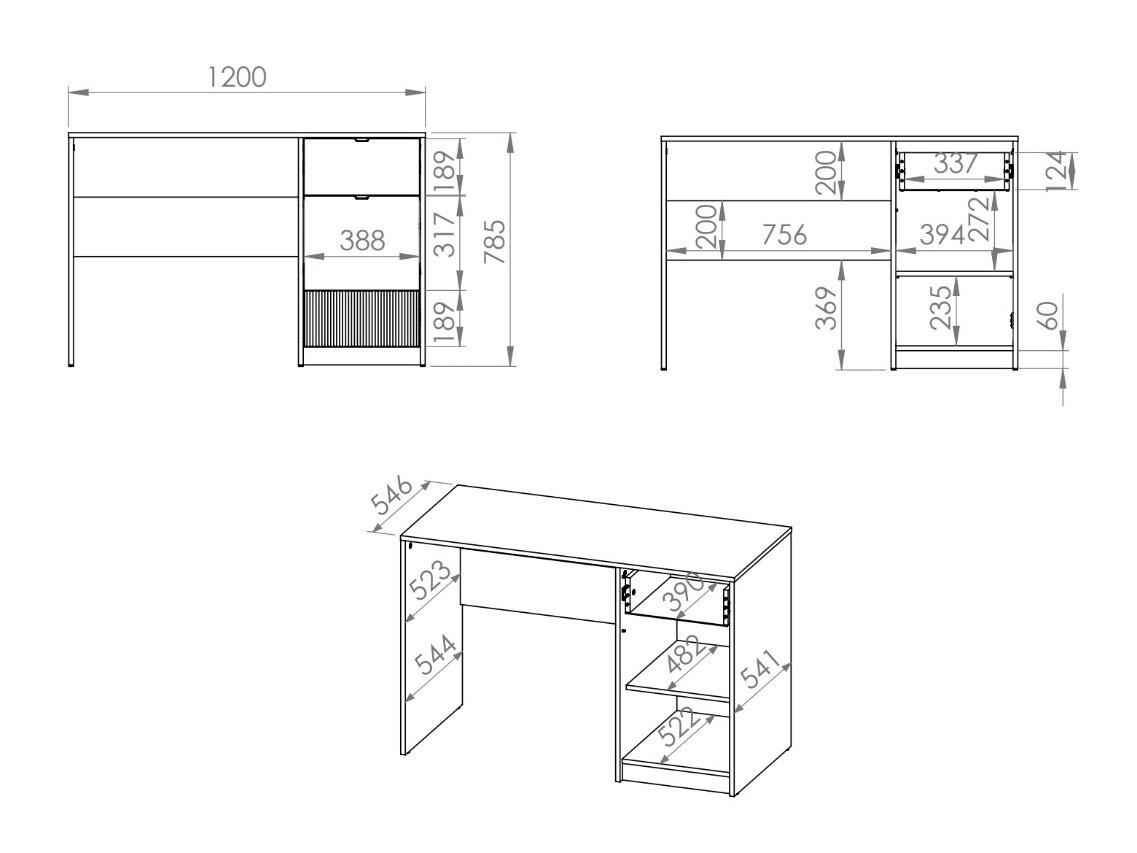 Kirjutuslaud Orlviro 107