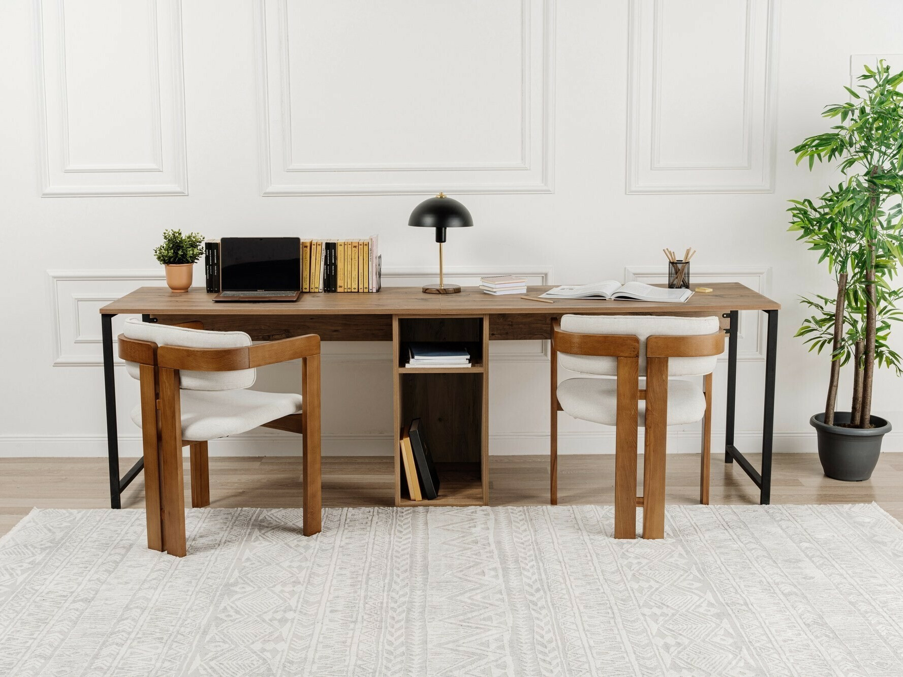 Kirjutuslaud Novato 101 (Mänd + Must)