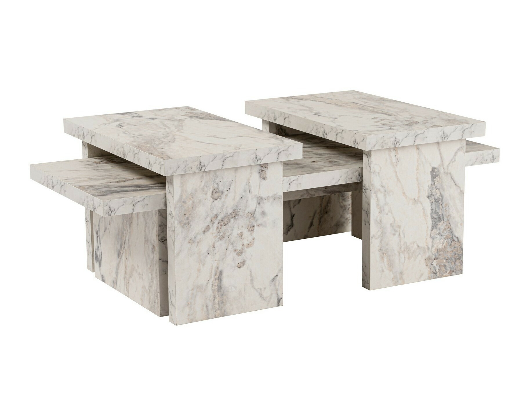 Diivanilaud Novato 103 (Valge marmor)