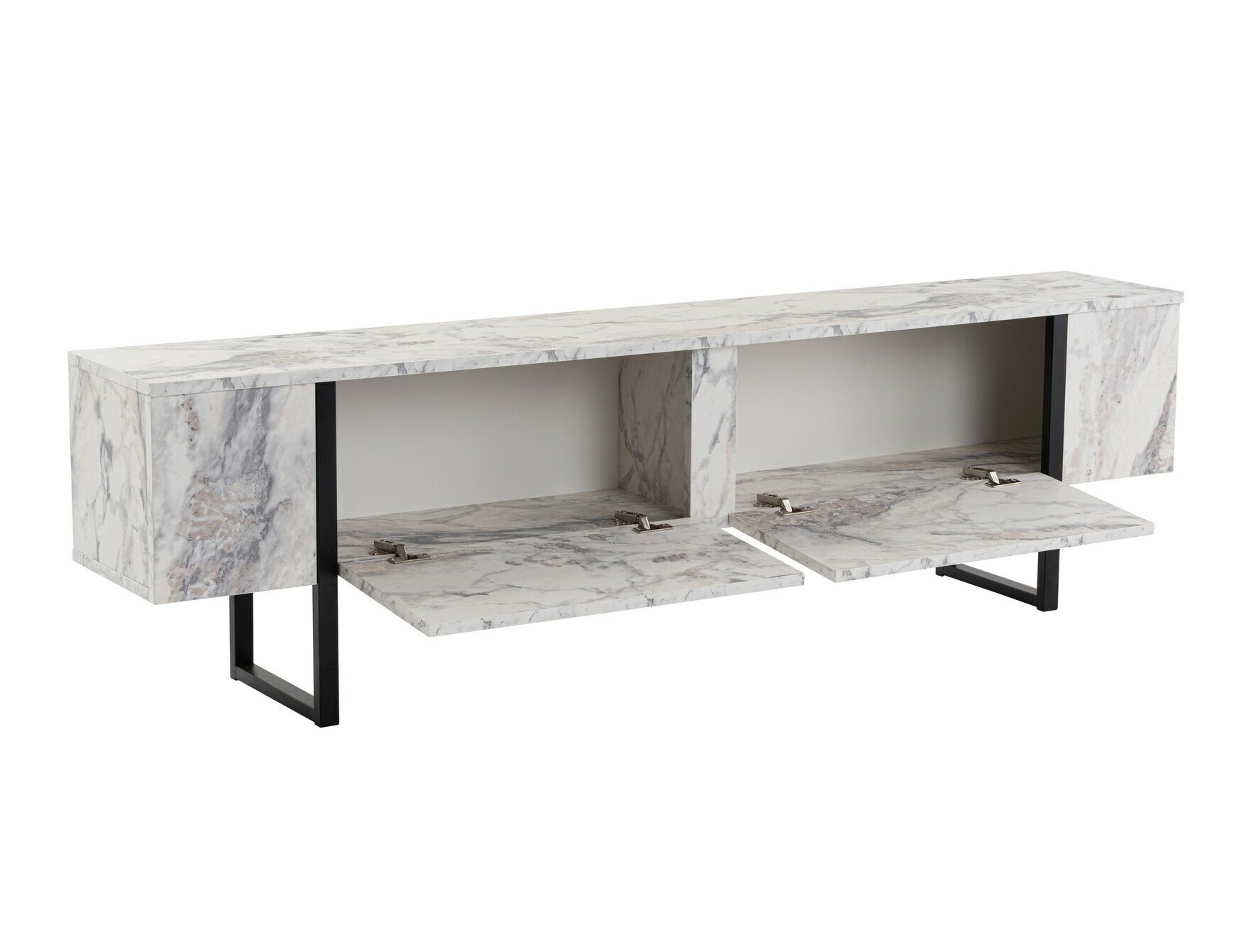 TV-alus Novato 105 (Valge marmor + Must)