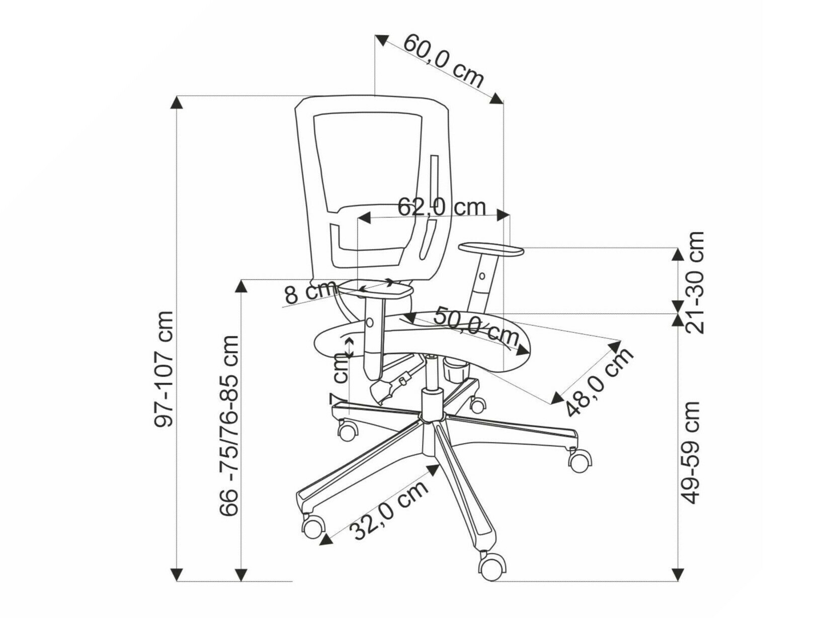 Kontoritool Houston 1866