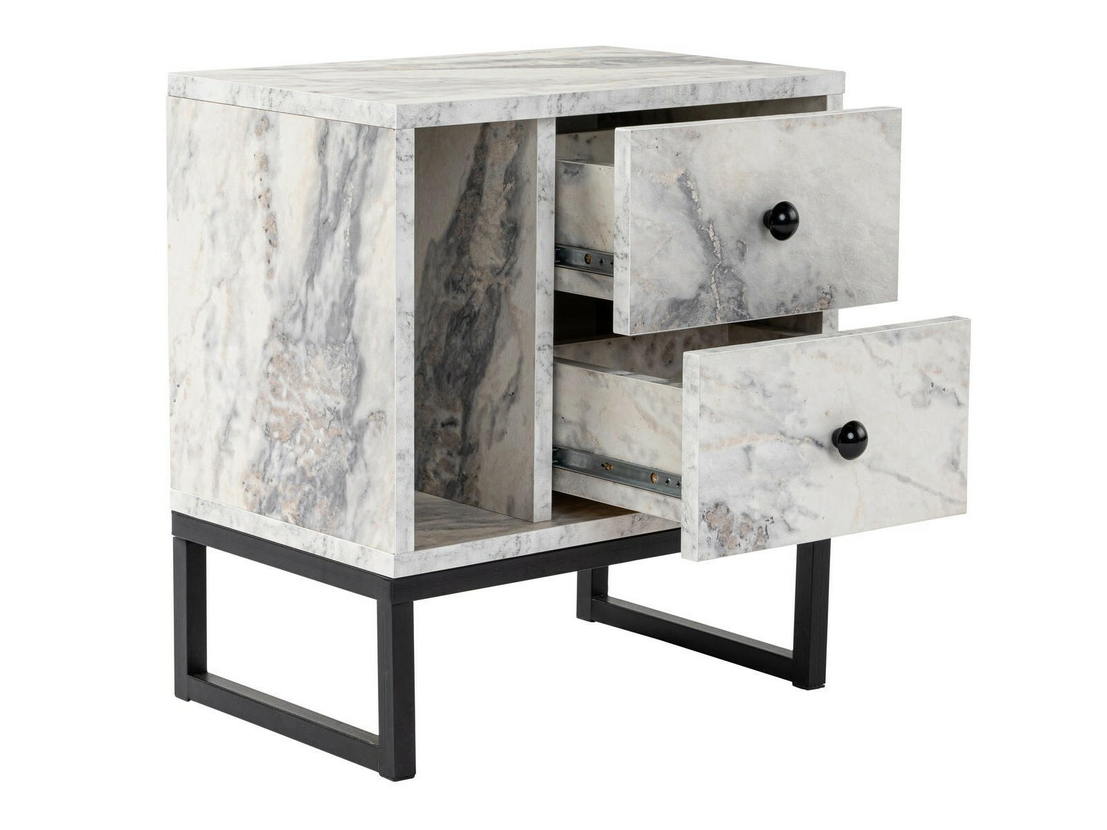 Öökapp Novato 109 (Valge marmor + Must)