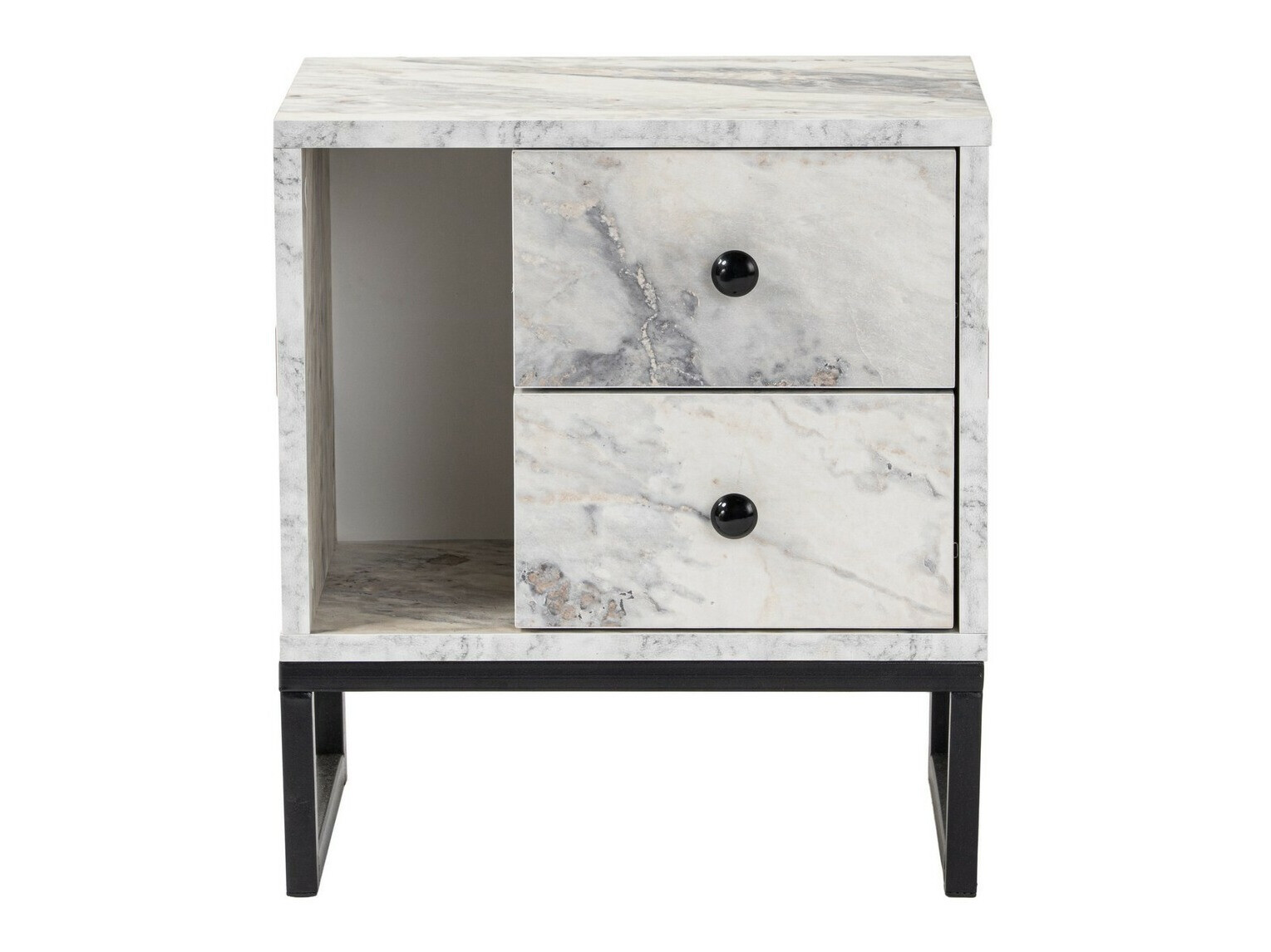 Öökapp Novato 109 (Valge marmor + Must)