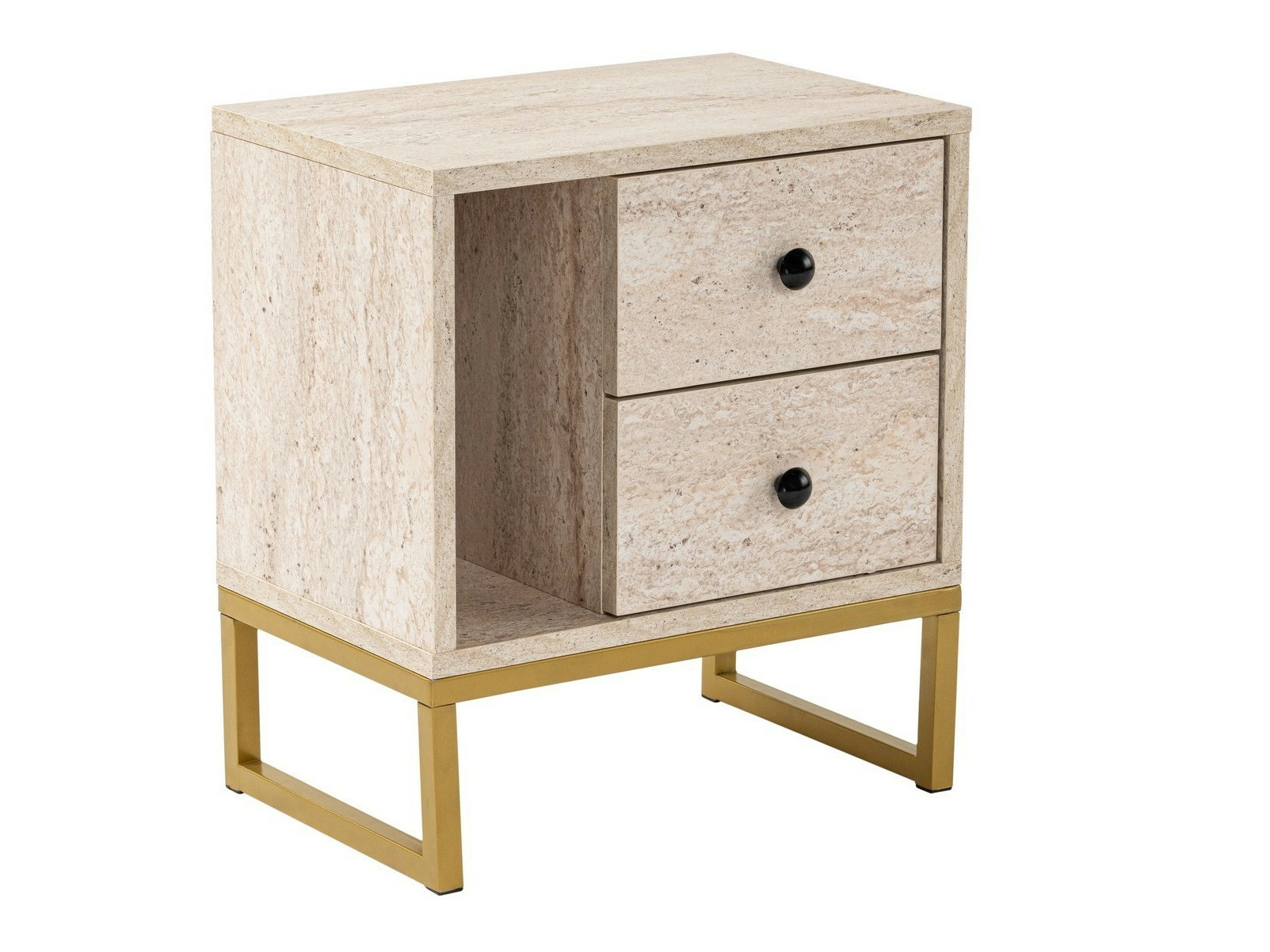 Öökapp Novato 109 (Valgus Travertine + Kuldne)