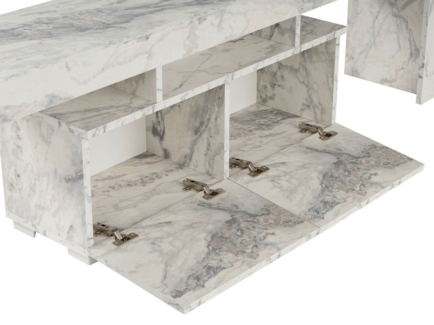 TV-alus Novato 108 (Valge marmor)