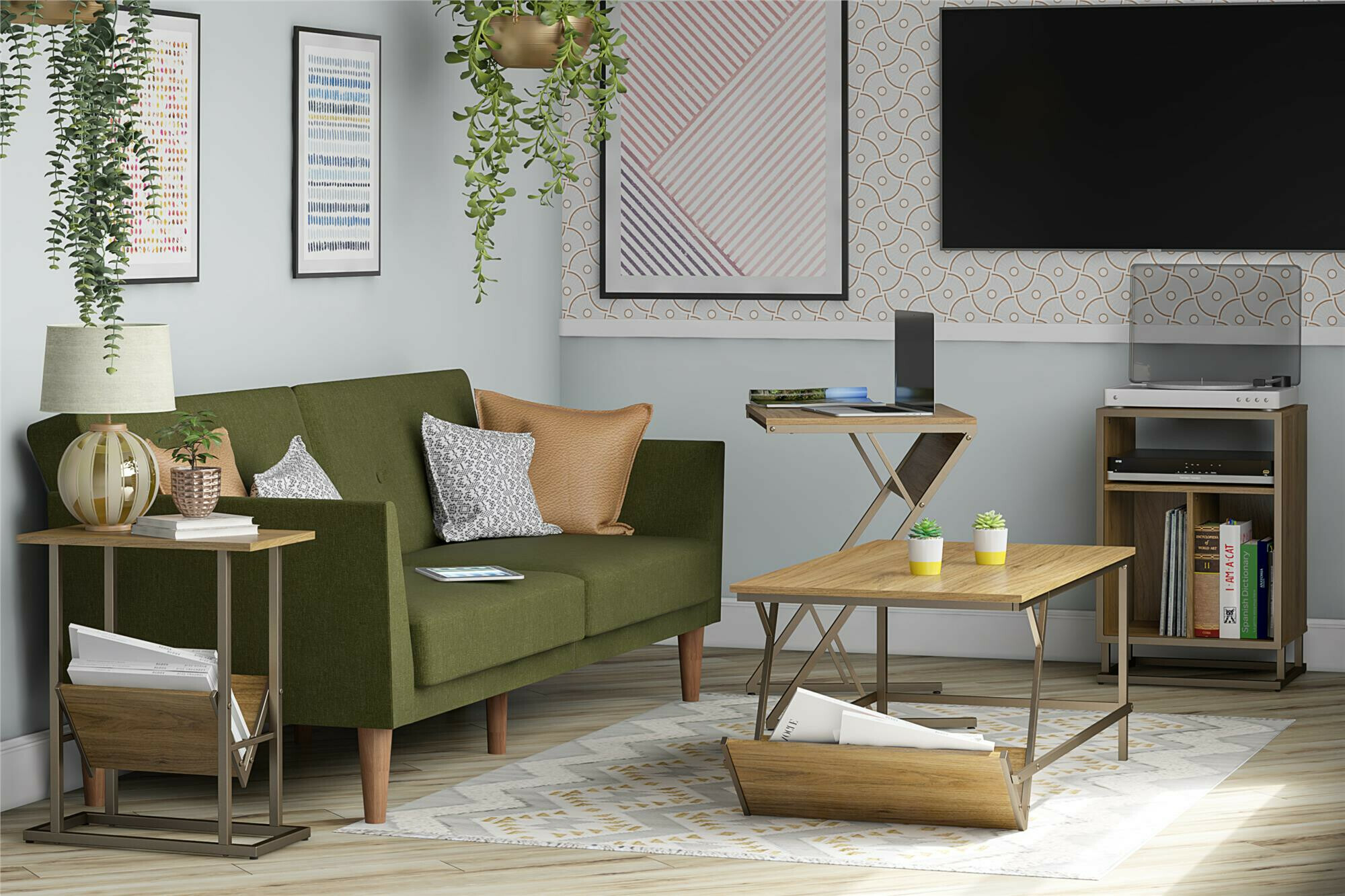 Diivanilaud Novogratz 185 (Pähkel)