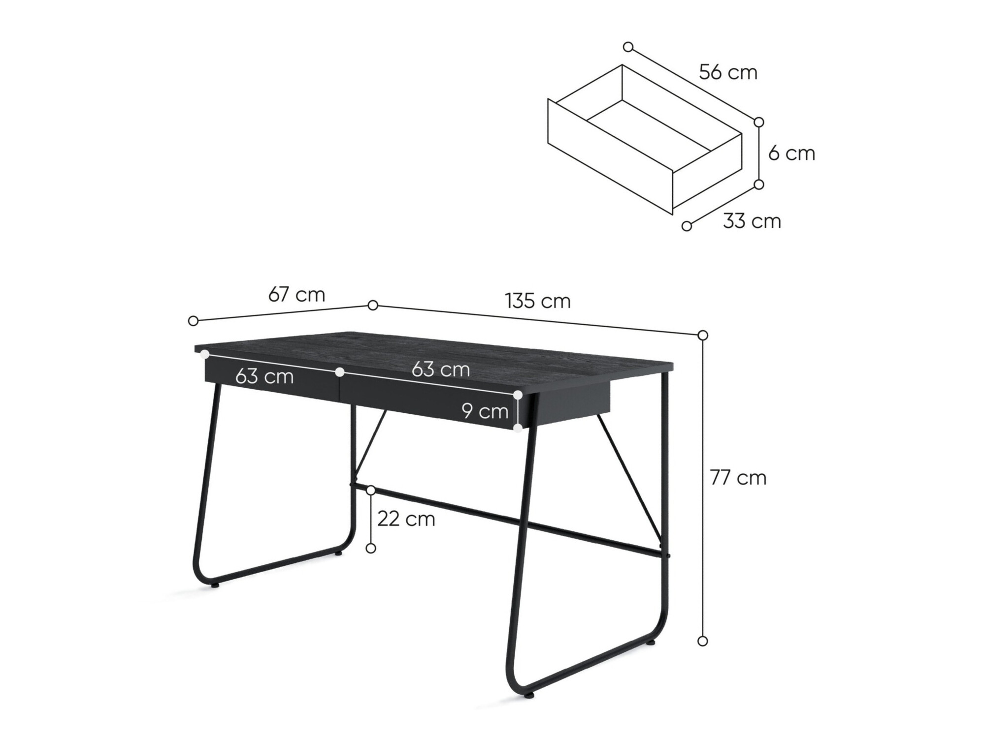 Kirjutuslaud Fresno 155