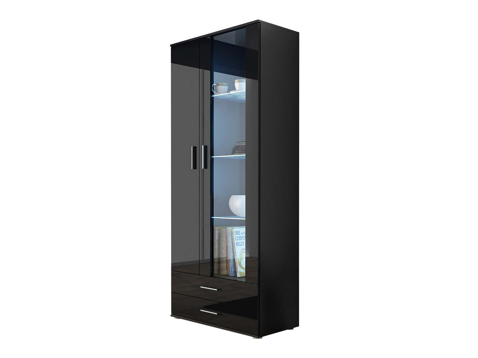 Riiul Tornola 105 (Must + Läikiv must)