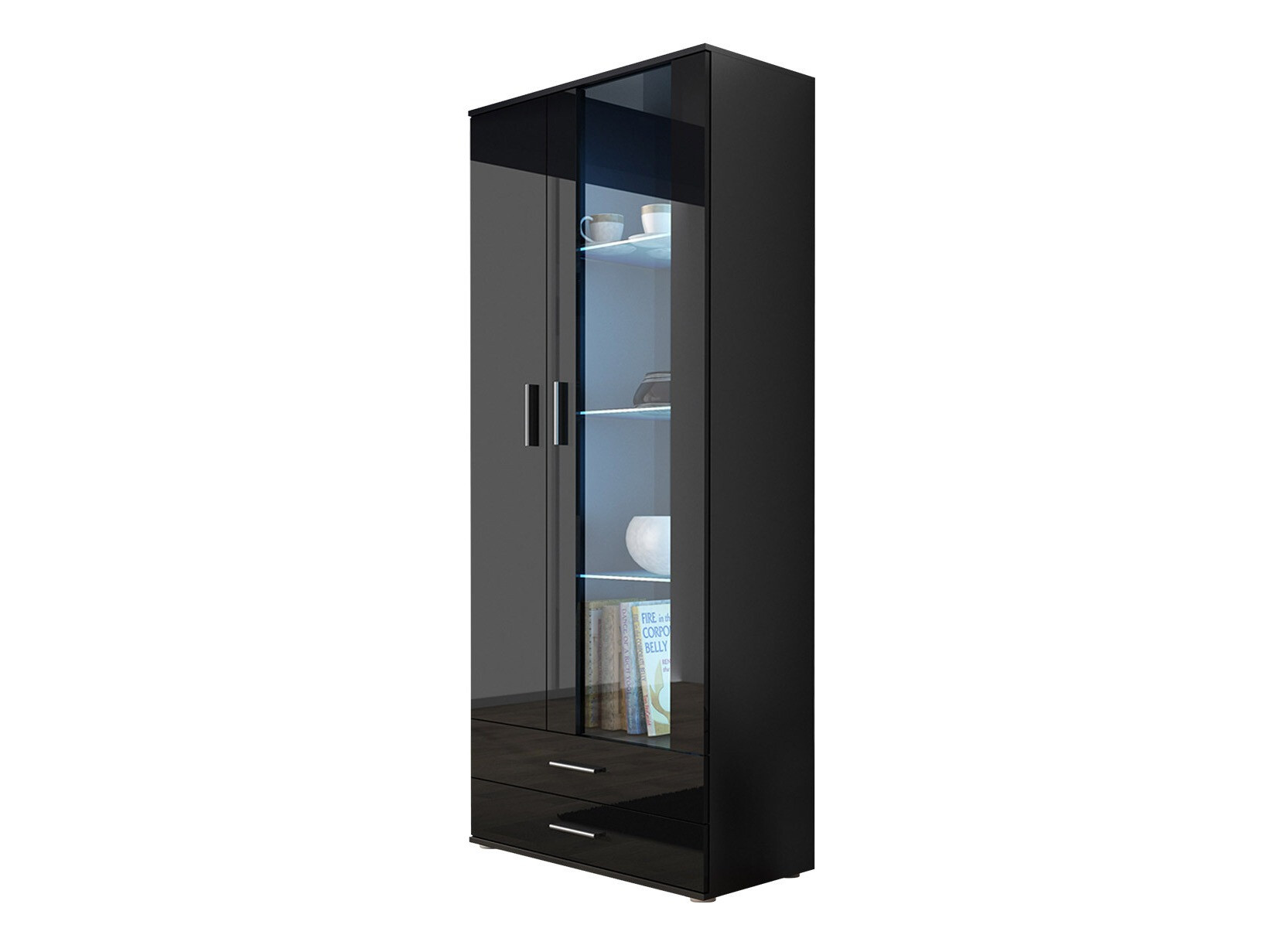 Riiul Tornola 105 (Must + Läikiv must)