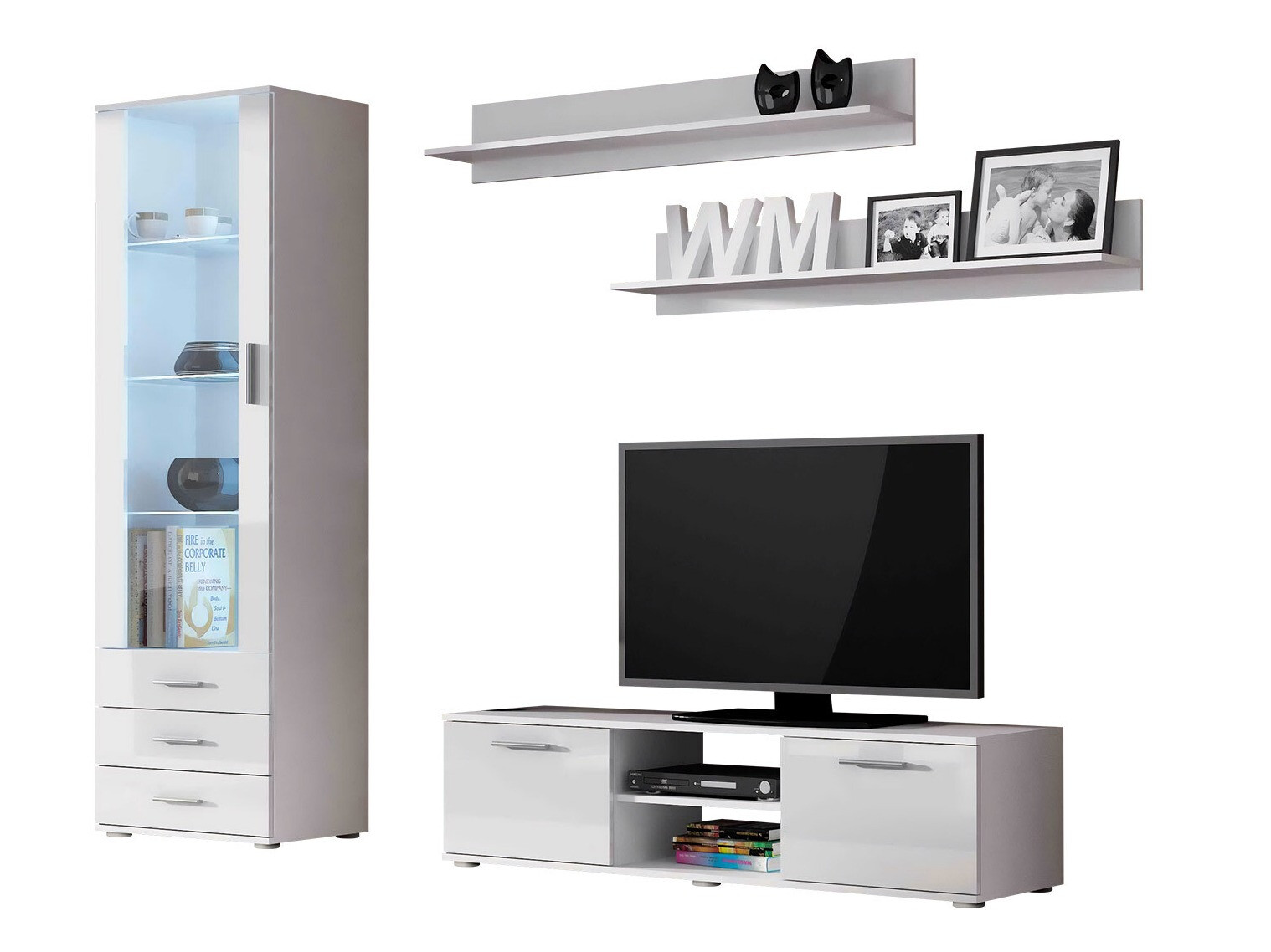 Elutoa komplekt Tornola 110 (Valge + Läikiv valge)