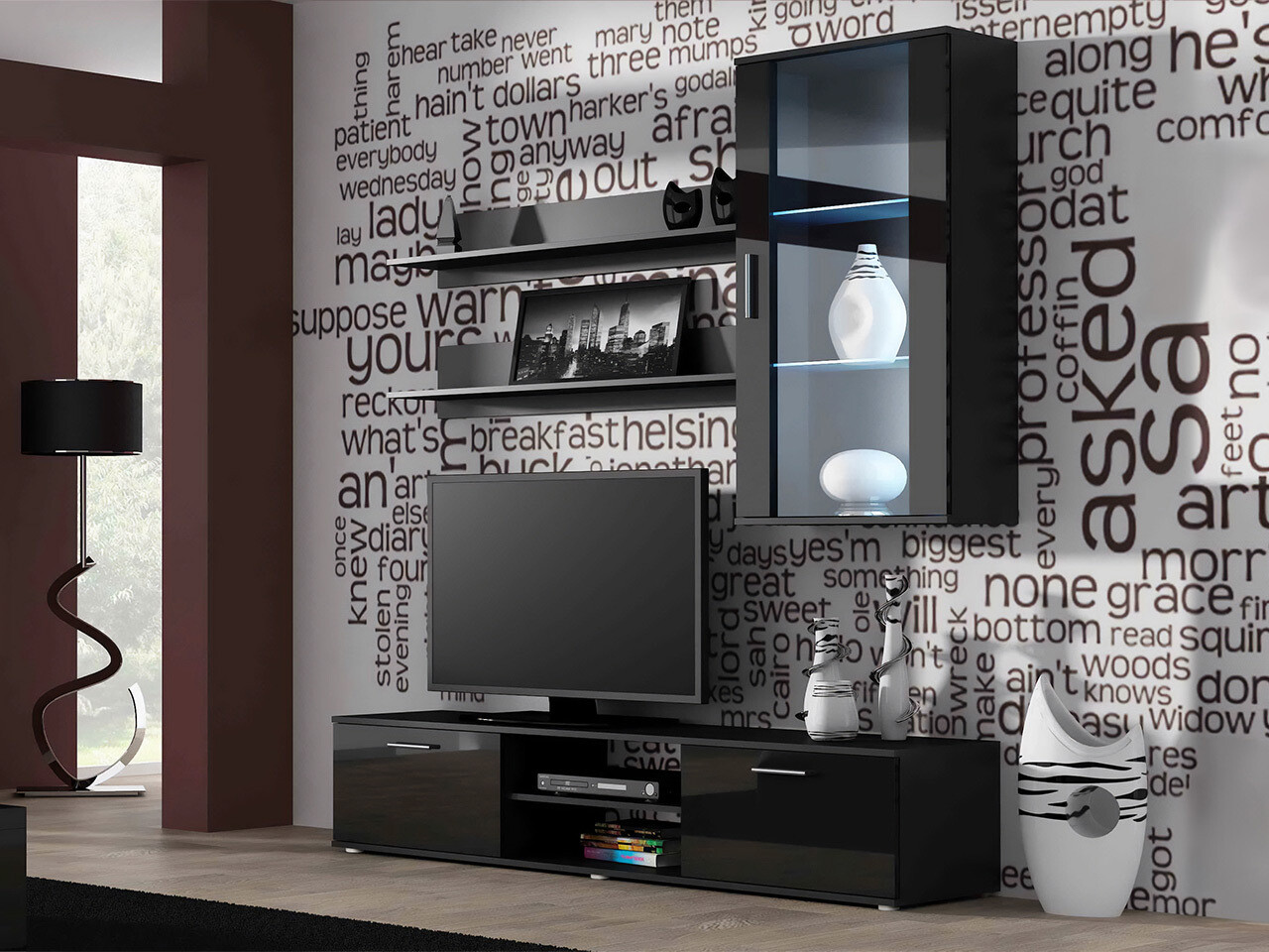 Elutoa komplekt Tornola 113 (Must + Läikiv must)